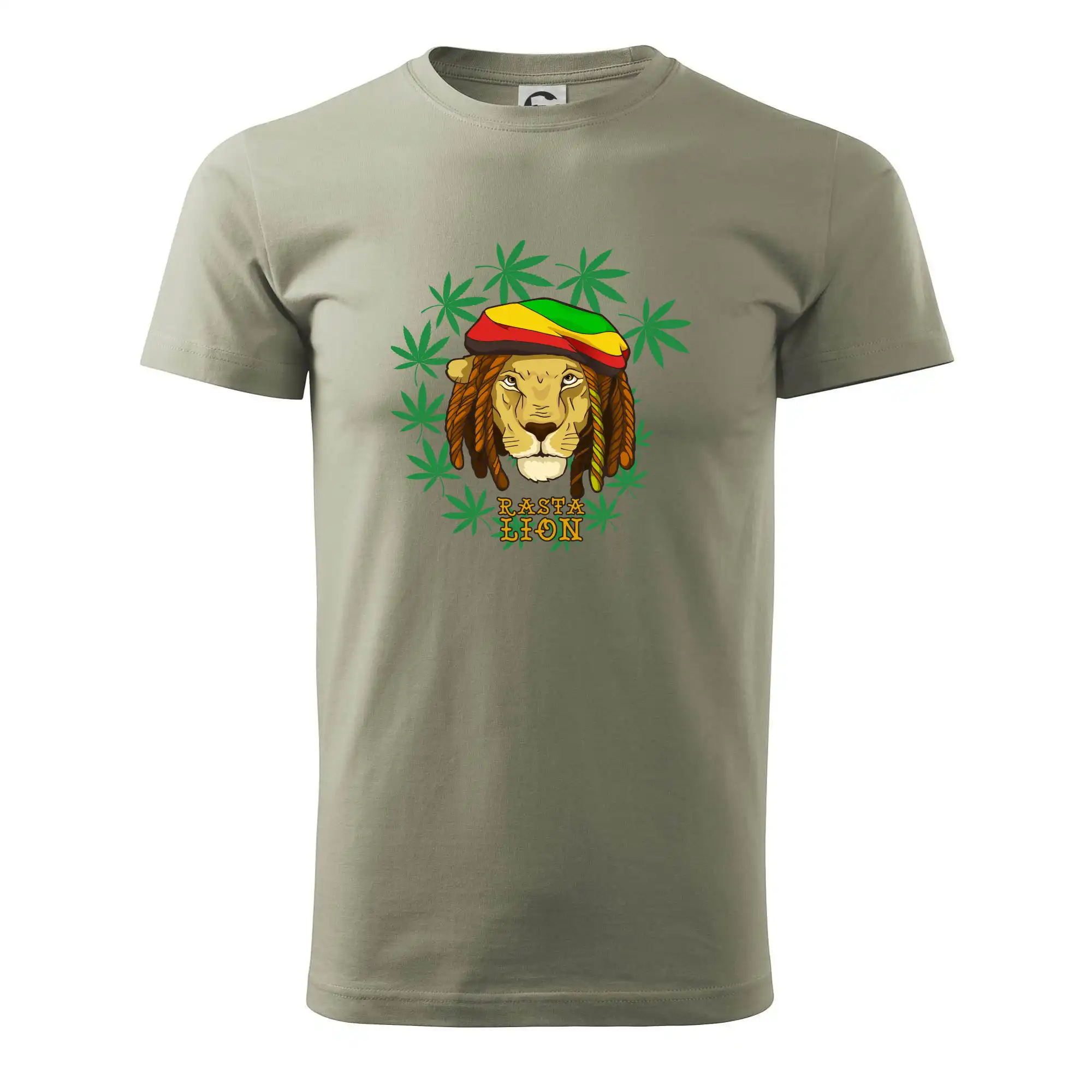 Tričká pre pohodový ľudí - Rasta Lion - Pánske tričko nižšej gramáže