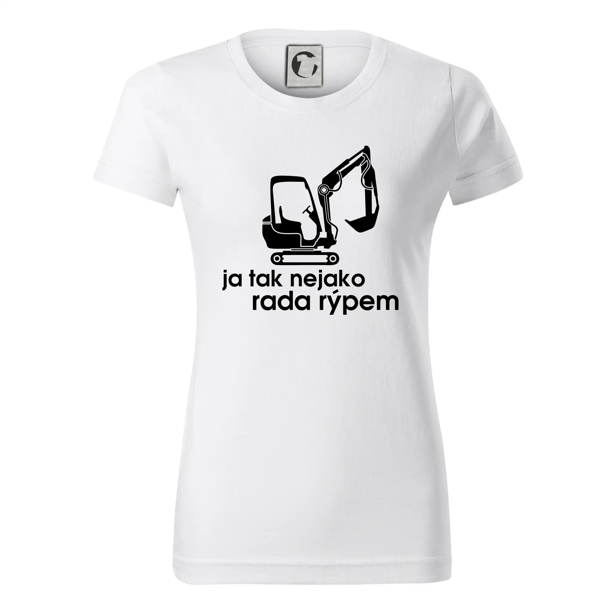 Ja tak nejako ráda rýpem - Dámske tričko basic - ľahko voľnejšie a dlhšie