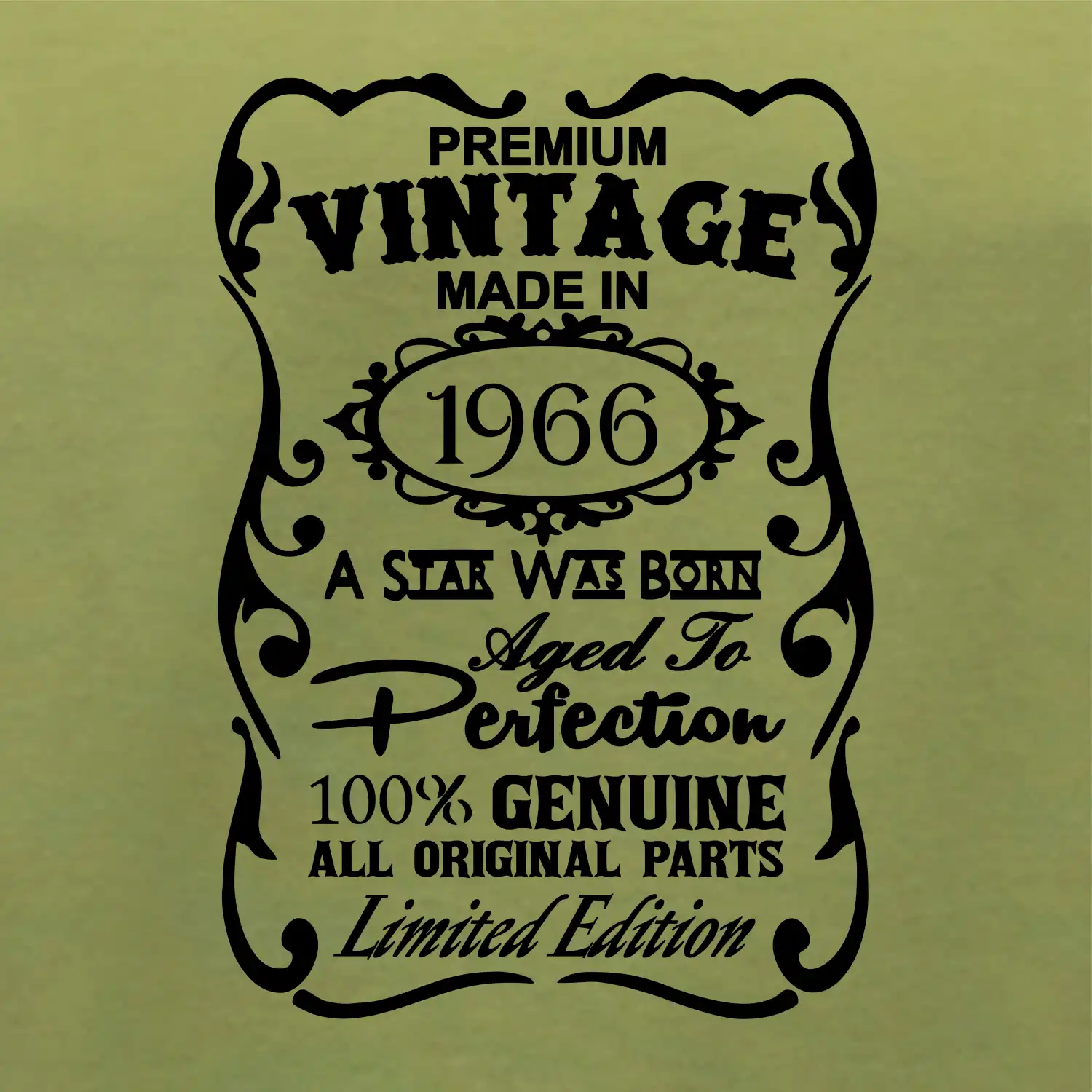 Vintage Etiketa - 1966