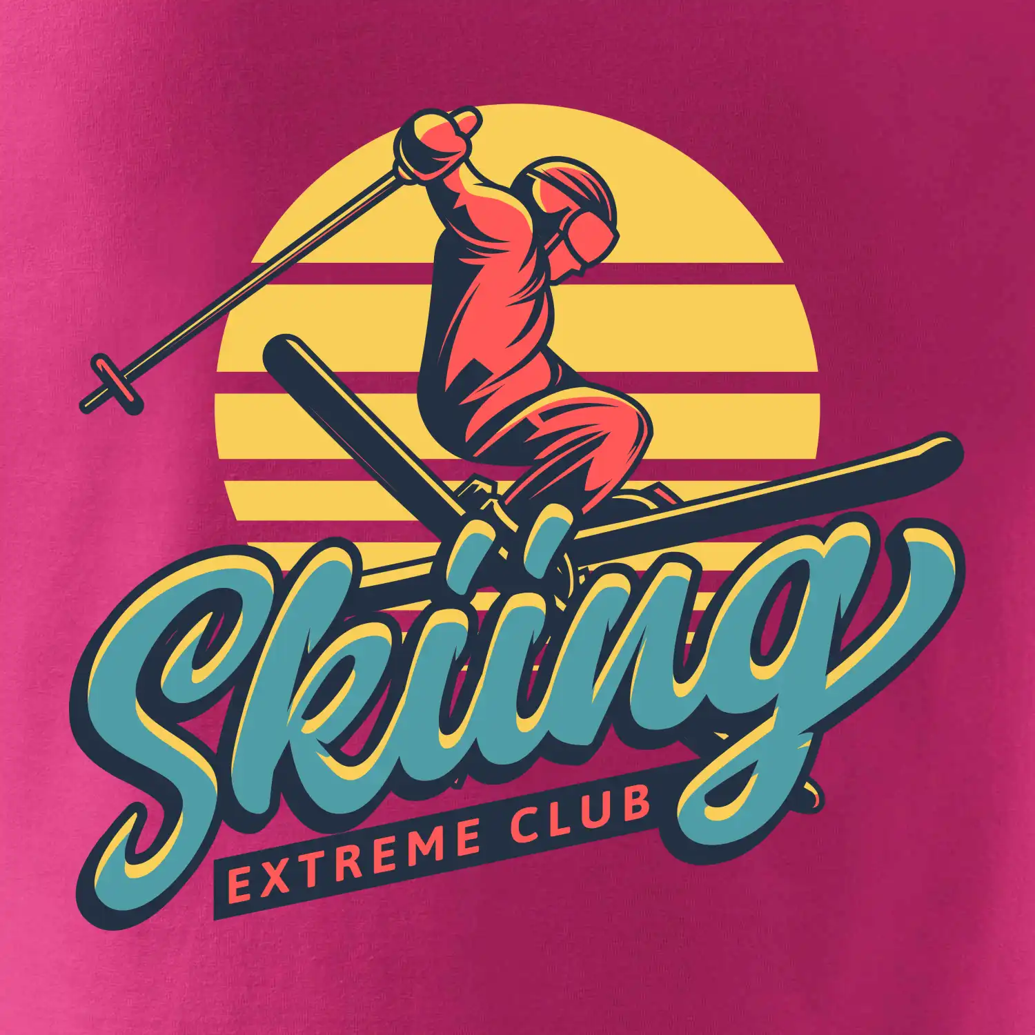 Skiing winter extreme cup
