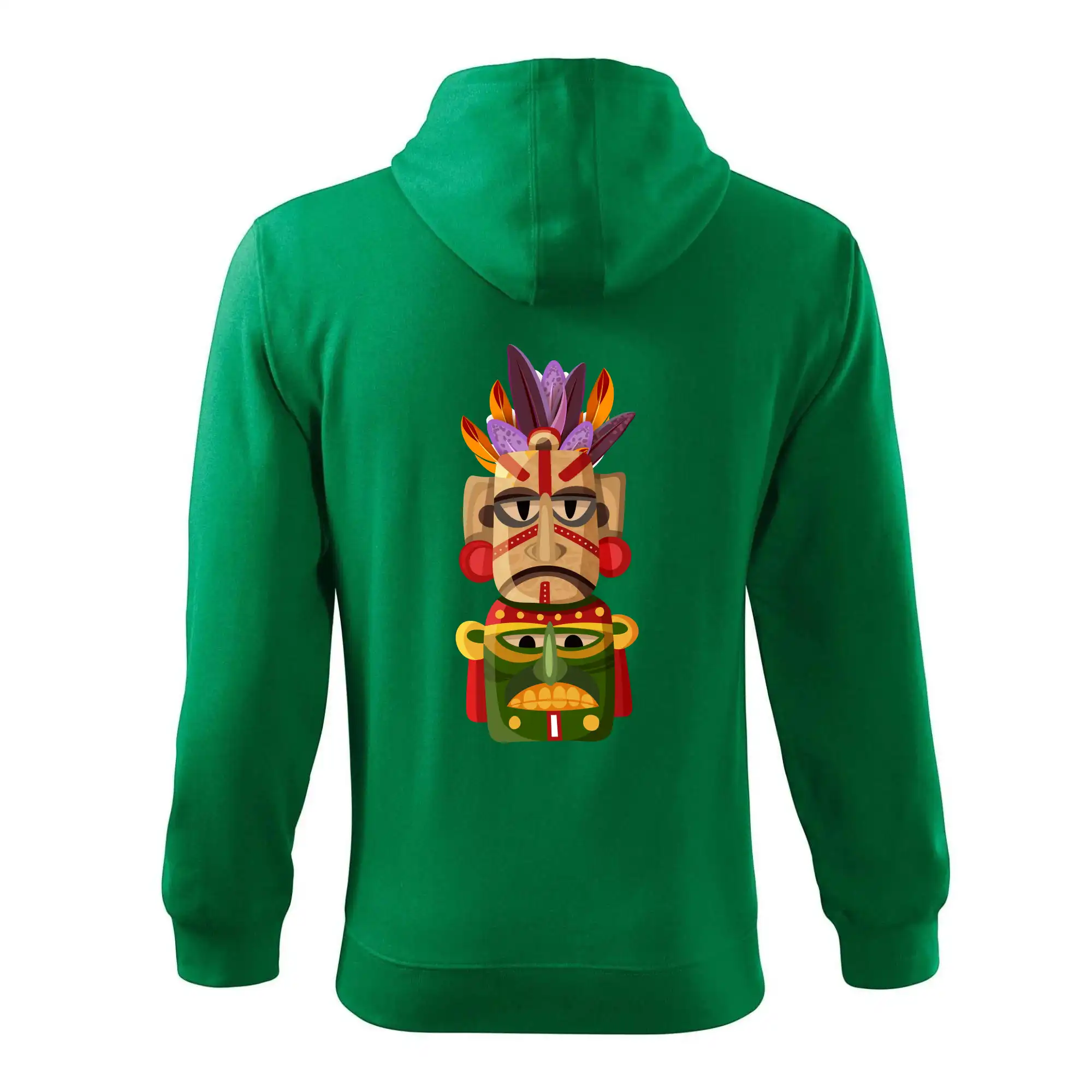 Mayové maska s peřím