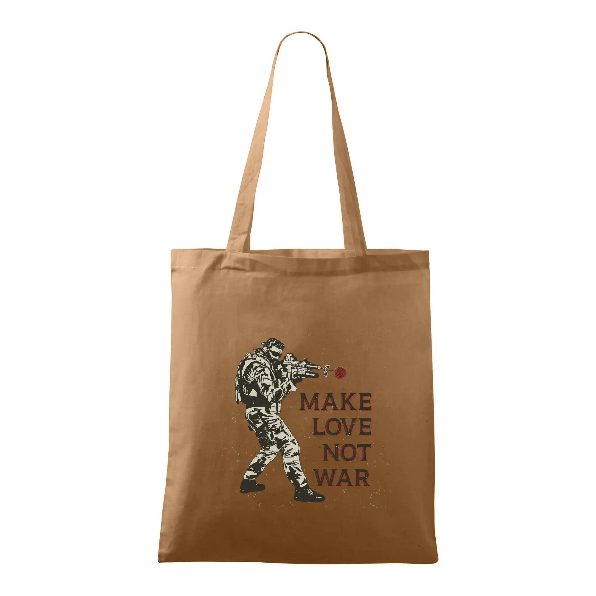 Růže ve zbrani, make love not war