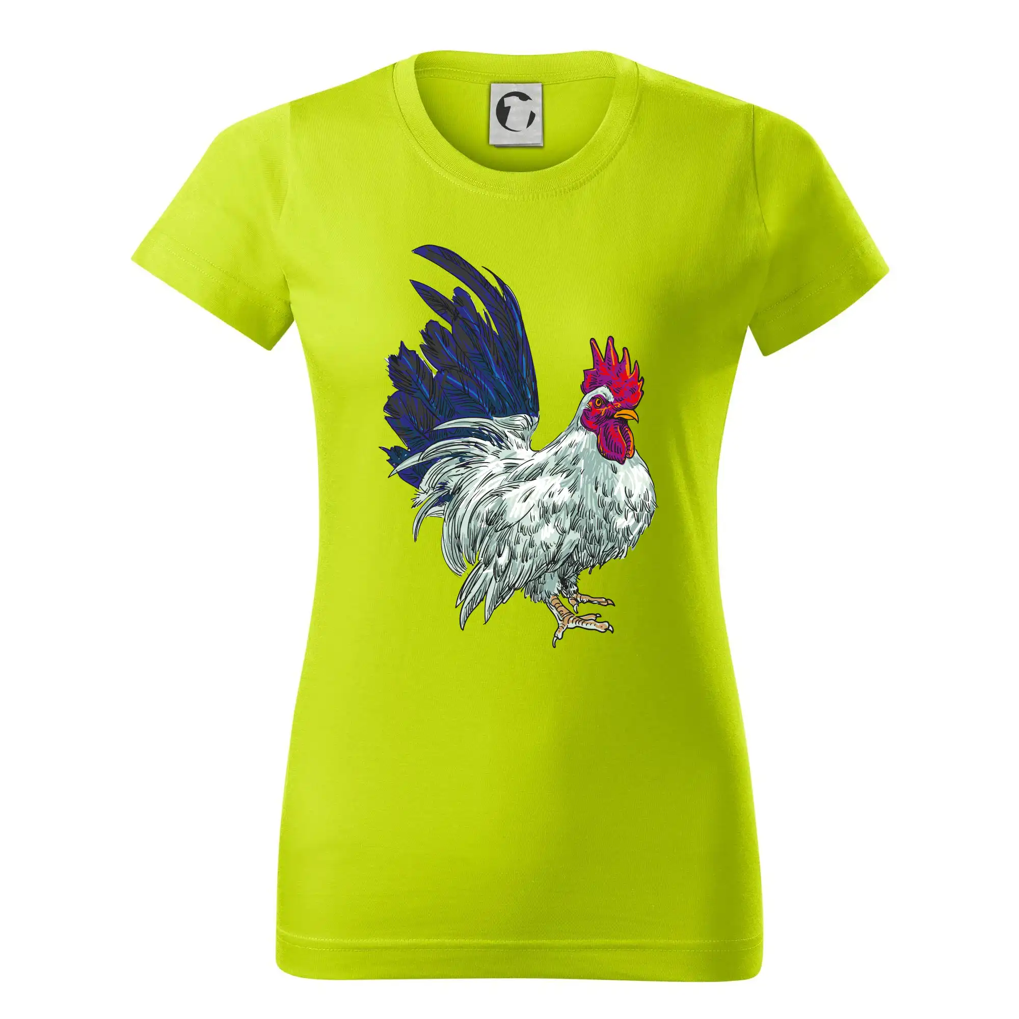 Kohout kreslený bílý