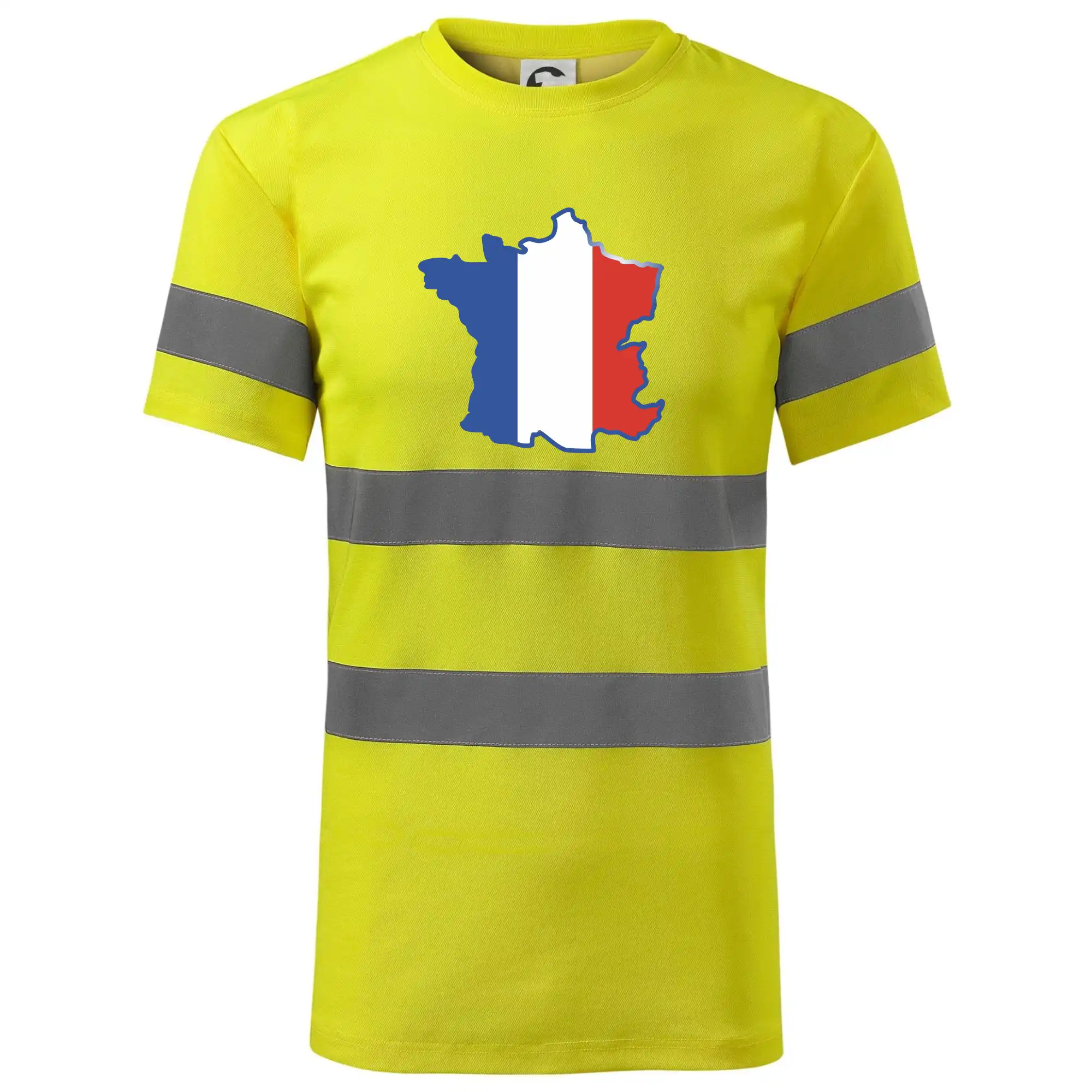 Francouzská vlajka mapa obrys