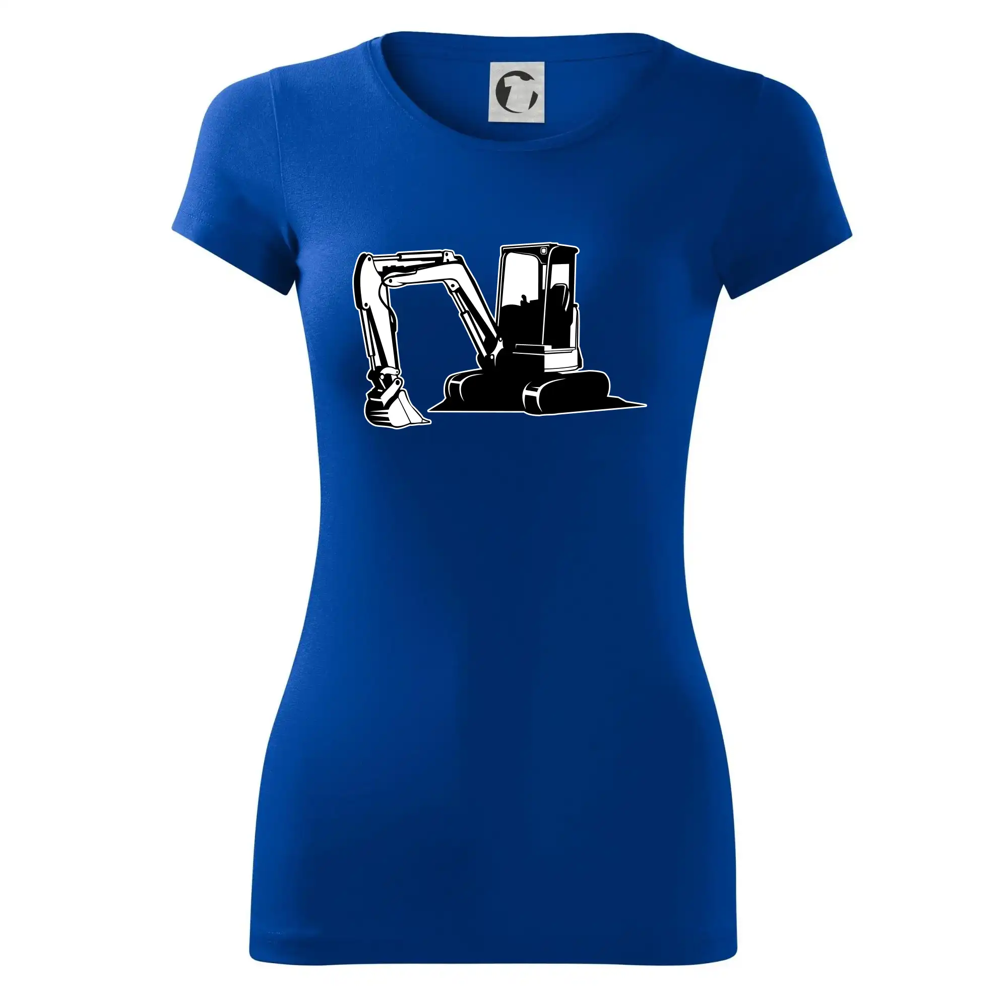 Bagr bez nápisu černobílý