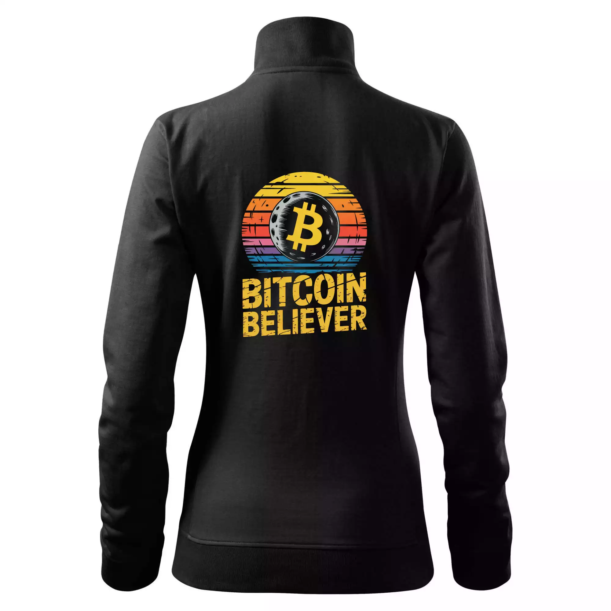 Bitcoin Believer Vintage retro sunset