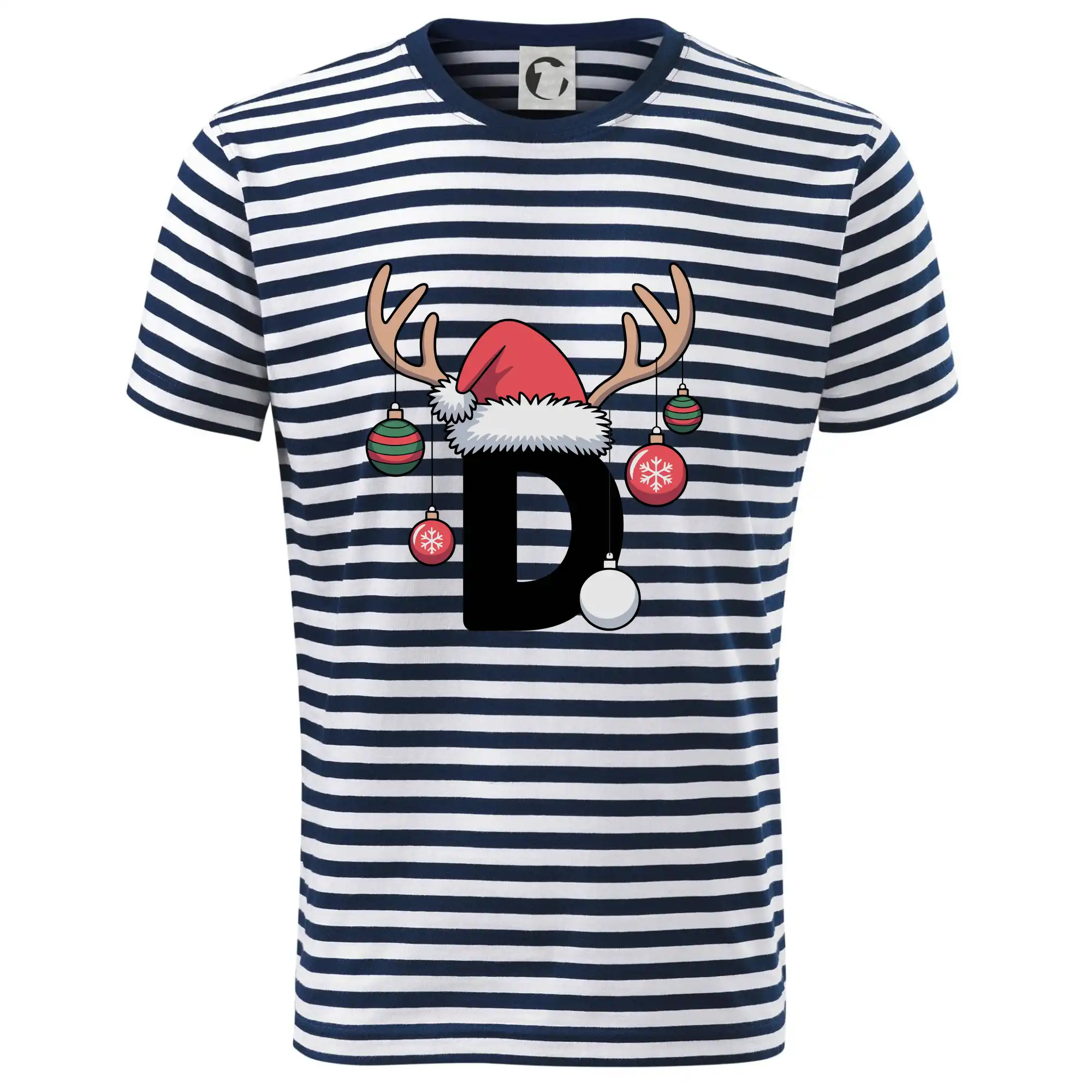 Vanoční rodinná trička - písmeno a čepice