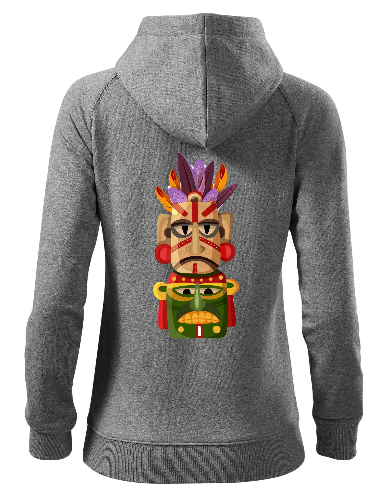 Mayové maska s peřím
