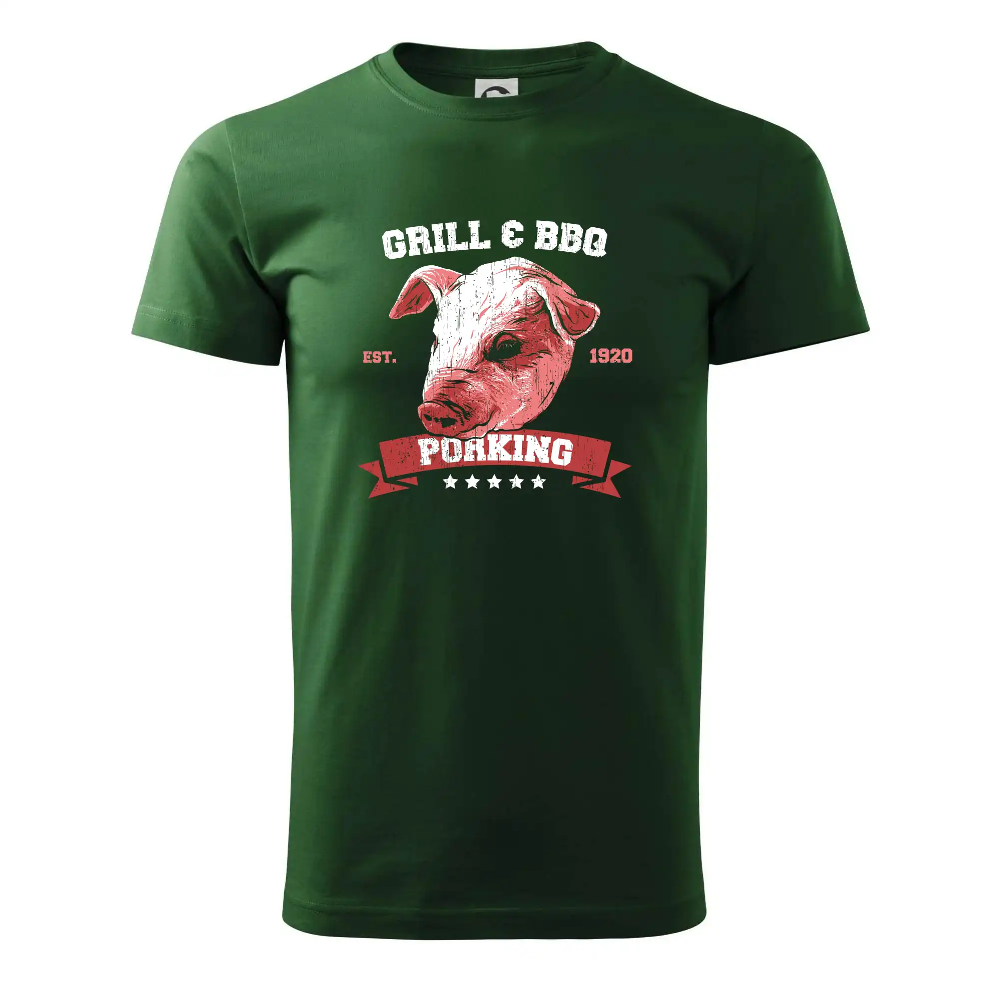 Tričká a zástery na grilovanie - Pig grill - Tričko extra veľké  (5-8XL)