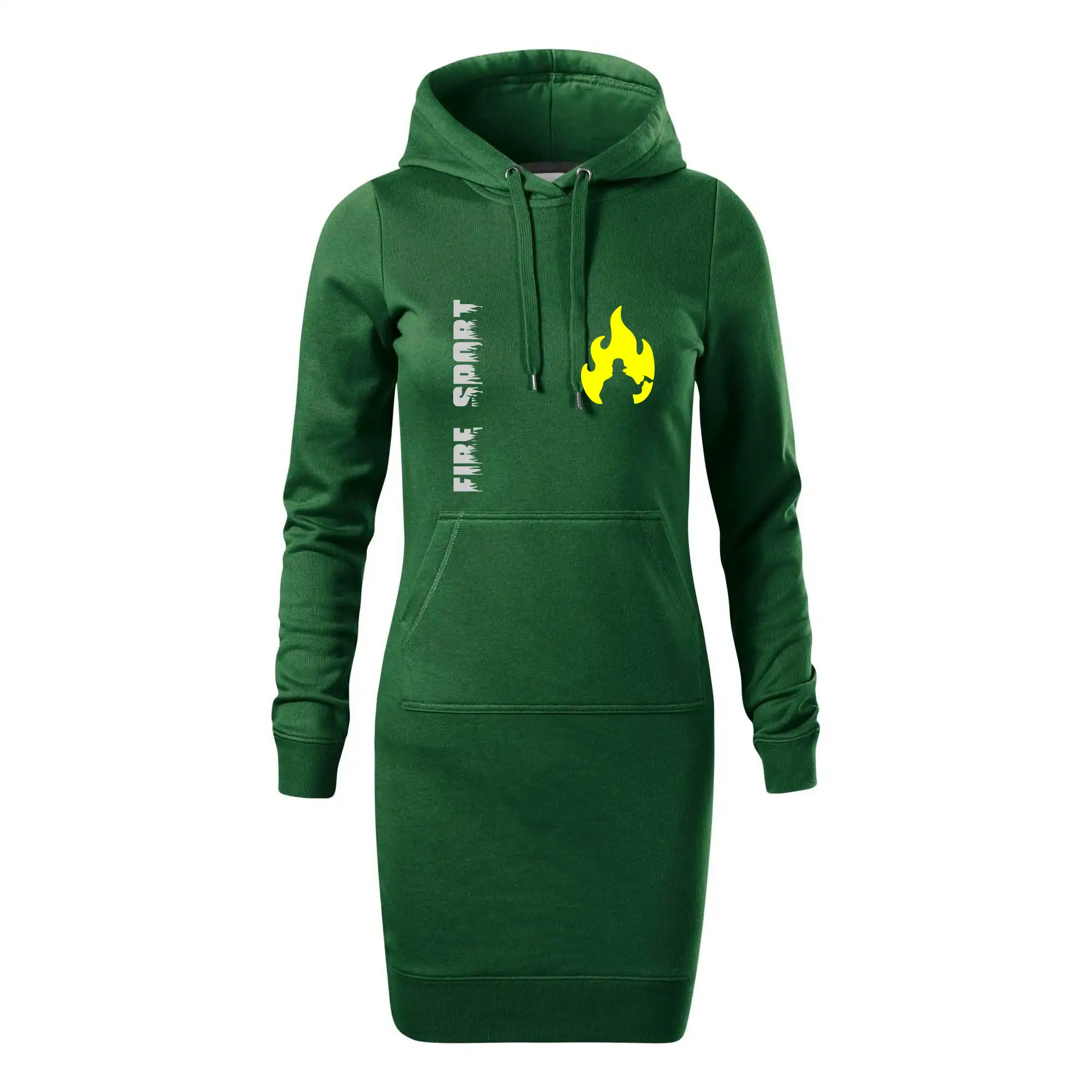 Originálne tričká pre hasičov - Hasiči - Váš názov - FLUO + Reflexná potlač - Dámska mikina dlhá Snap