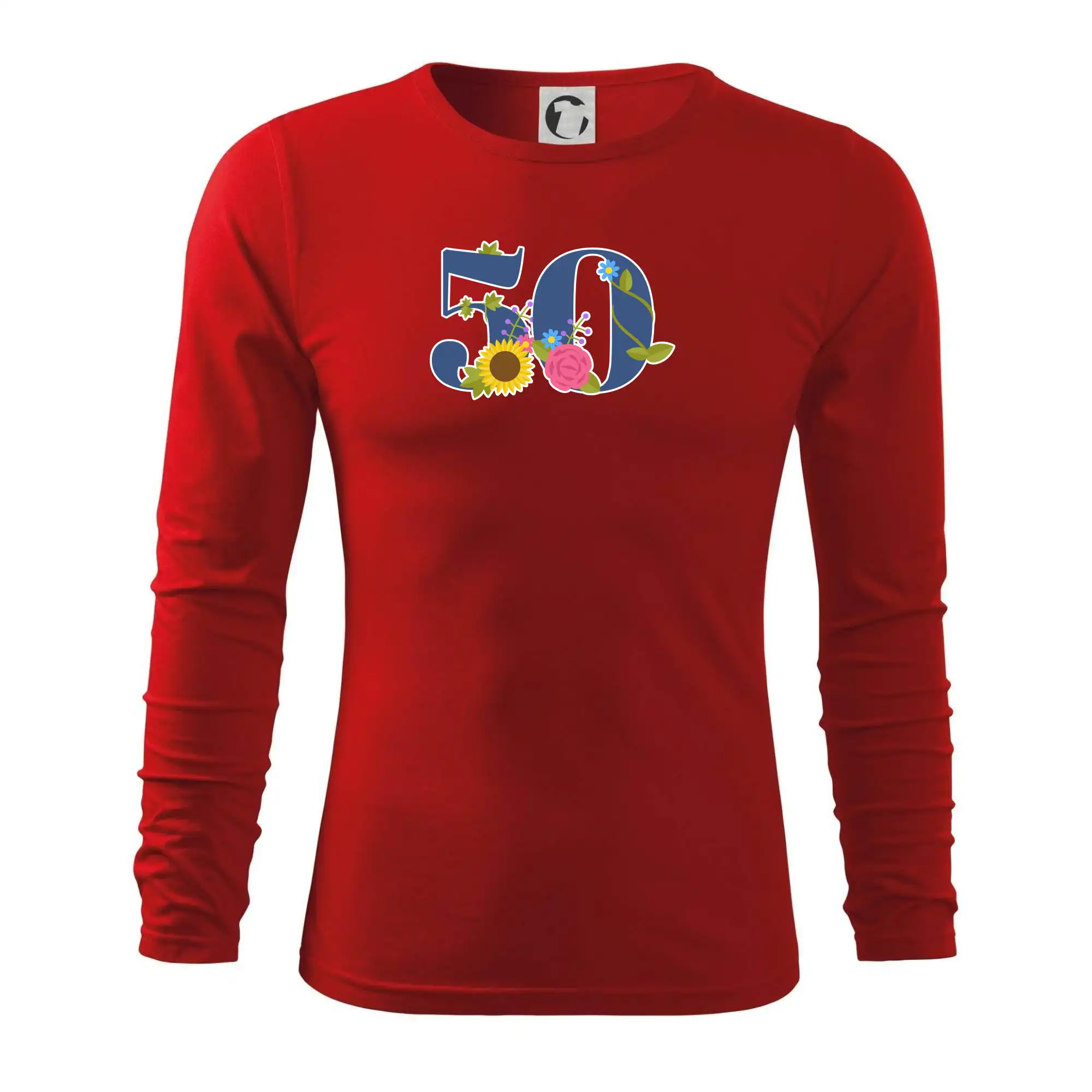 Květinové číslo kreslené - 50