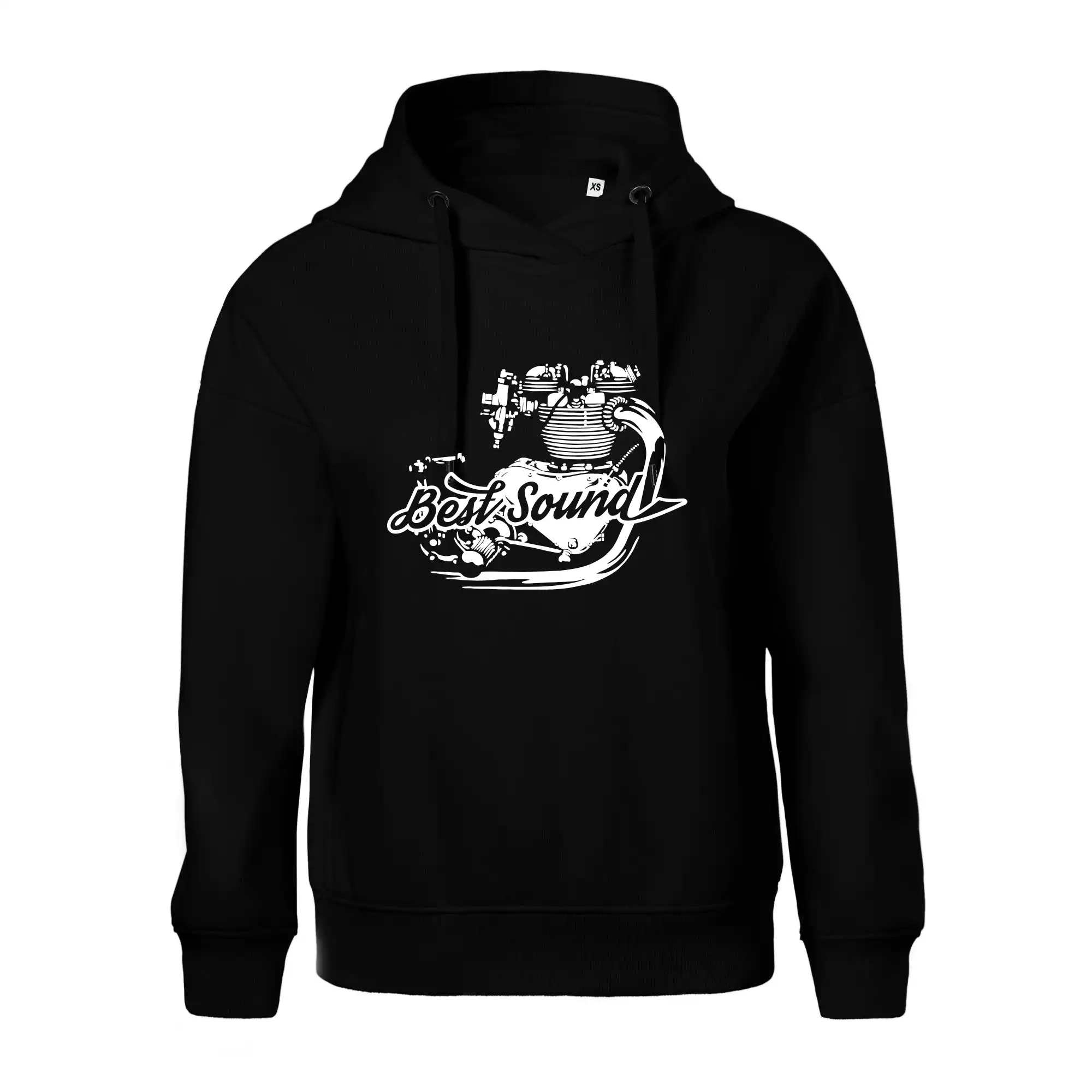 Tričká a mikiny s potlačou motoriek – pre pravých motorkárov - Moto Best Sound - Oversized mikina dámská Moon - kratšia + širšia