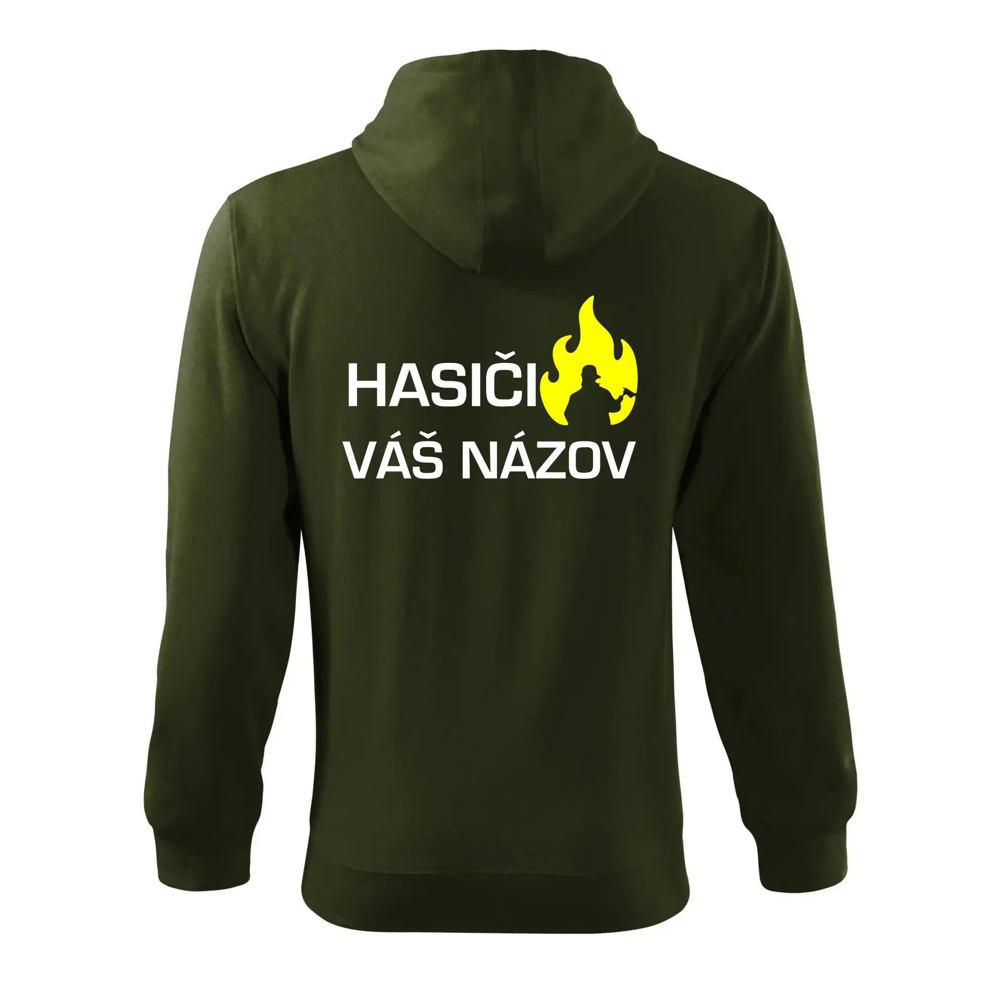Hasiči - Váš názov - FLUO + Reflexná potlač