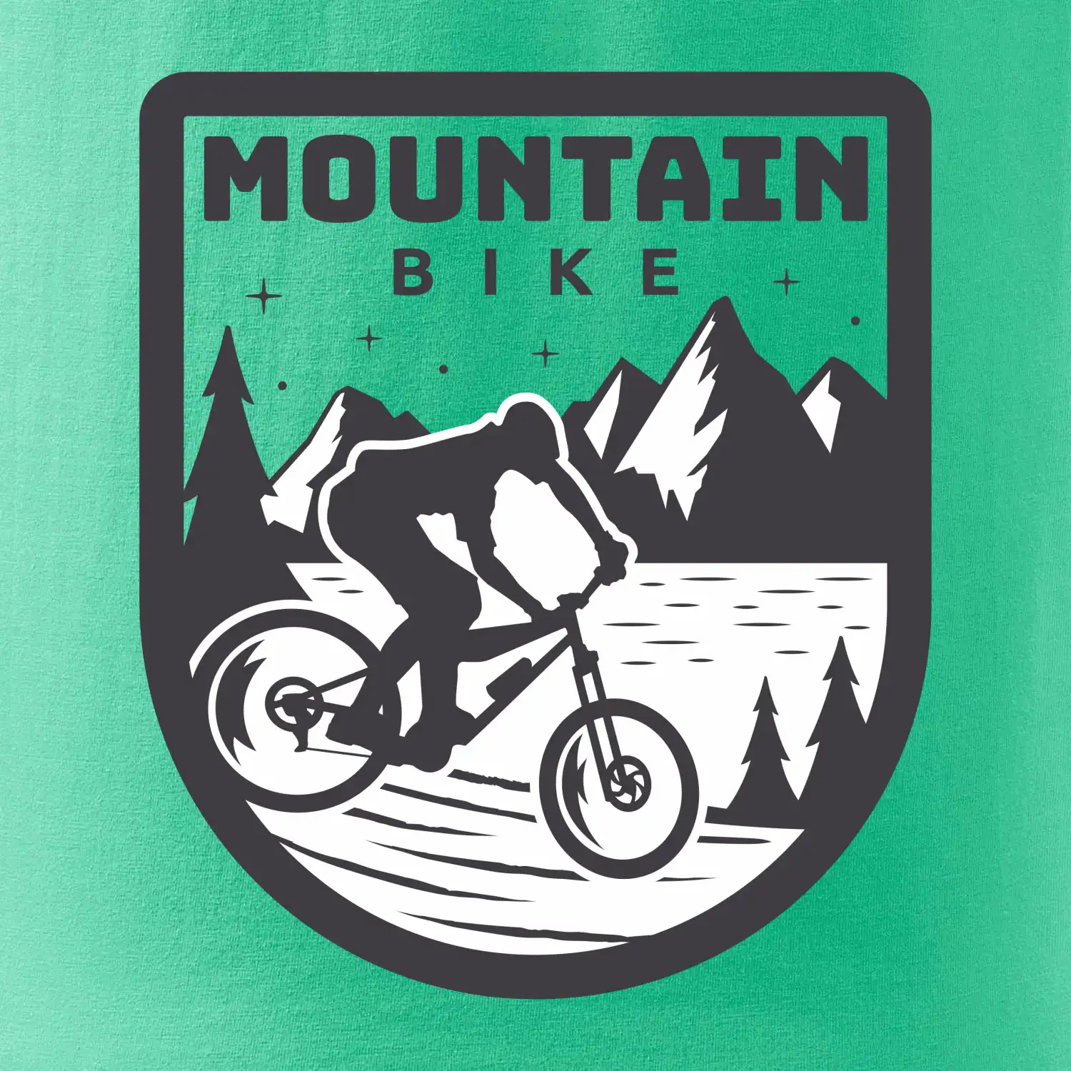 MTB mountain bike logo prsa zaoblené