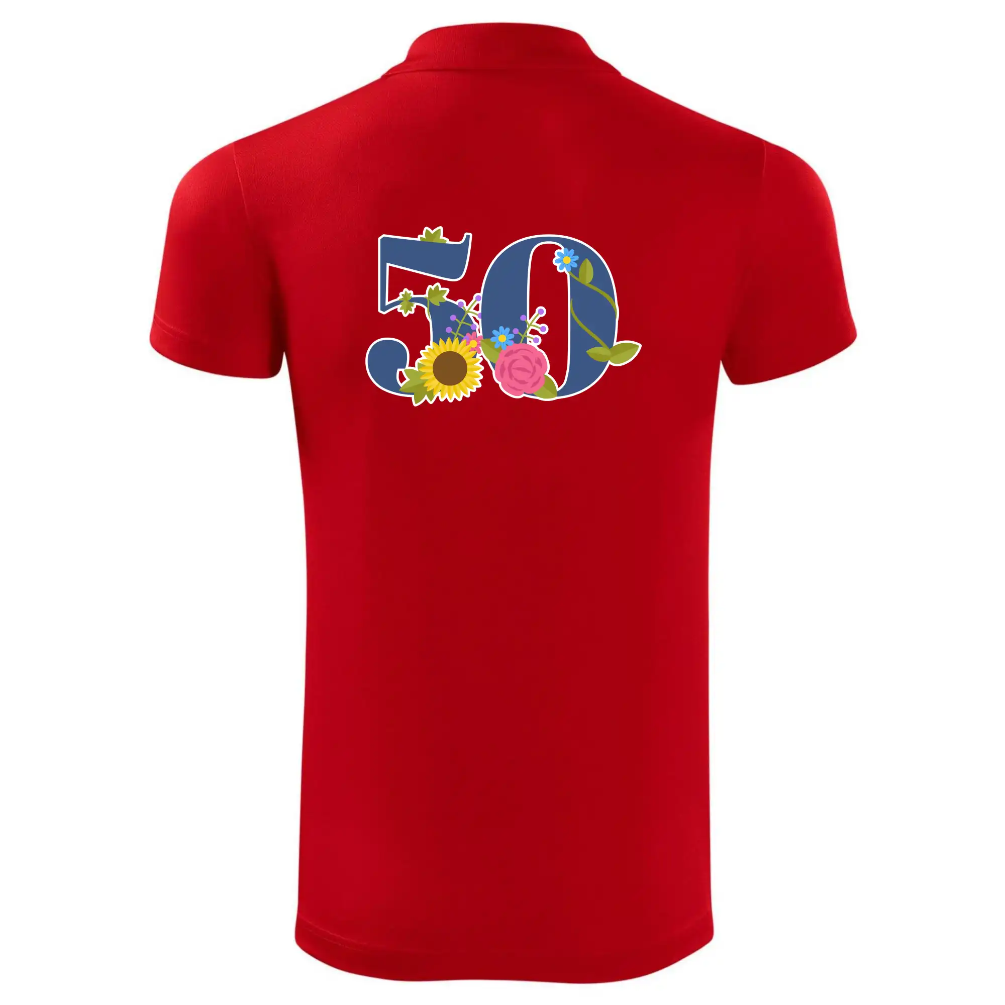 Květinové číslo kreslené - 50