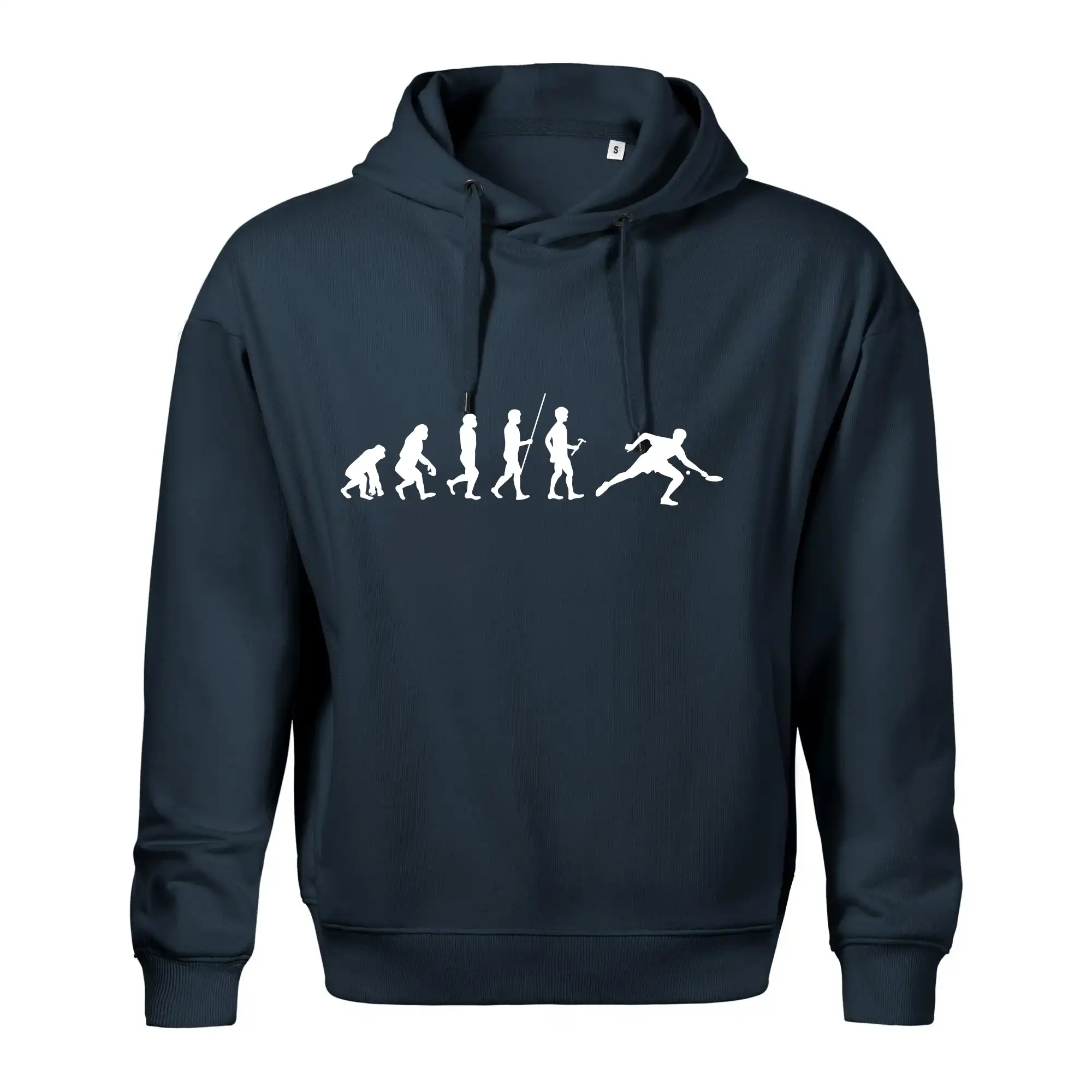 Vtipné tričká na stolný tenis - Evolúcia stolný tenis - Oversized mikina pánska Moon - kratšia + širšia