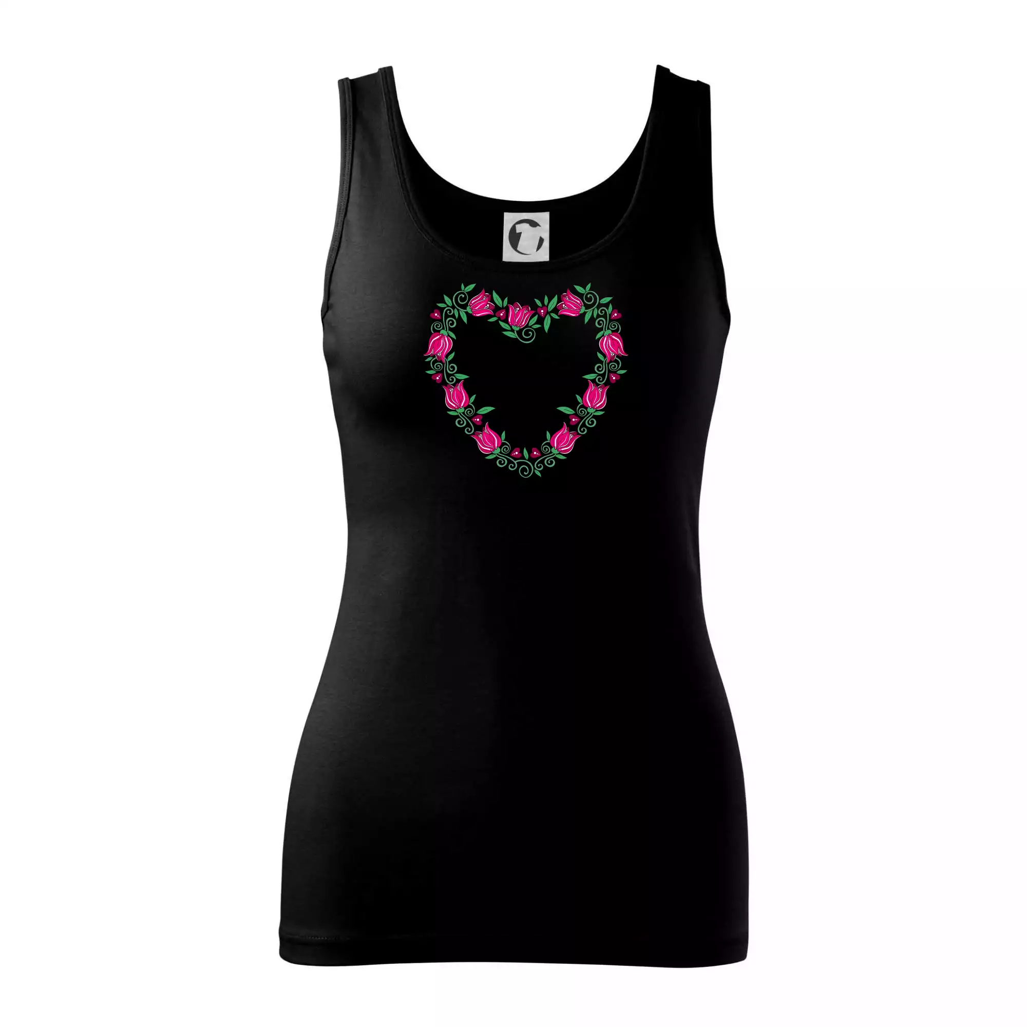 Červené tulipánové srdiečko (Pecka design)