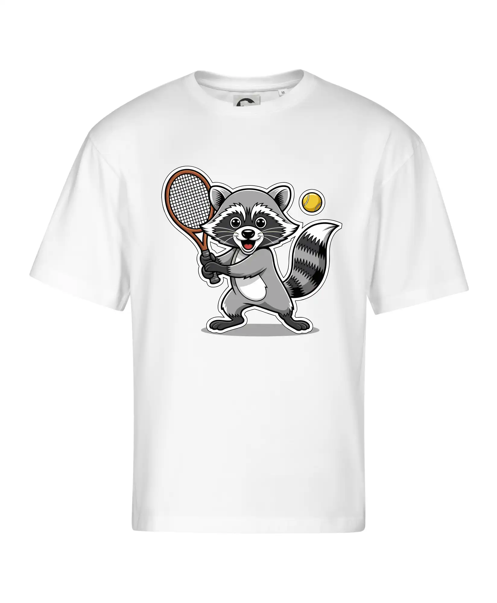 Mýval hraje tenis kreslený