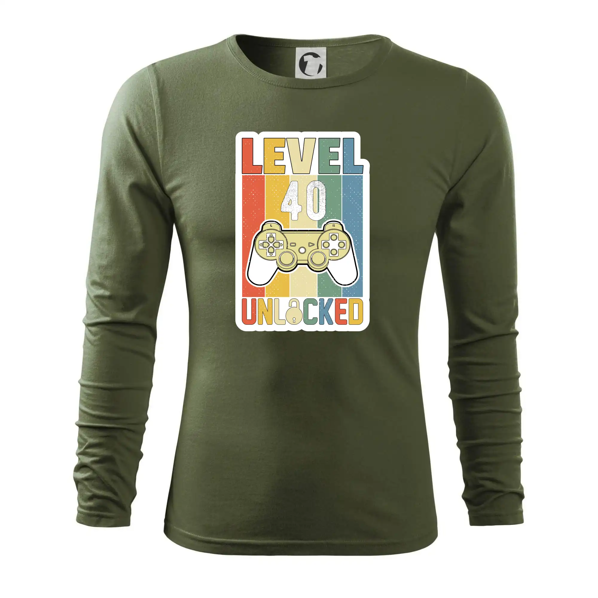 Tričká k narodeninám - Gaming narodeniny 40 - Tričko s dlhým rukávom FIT-T long sleeve