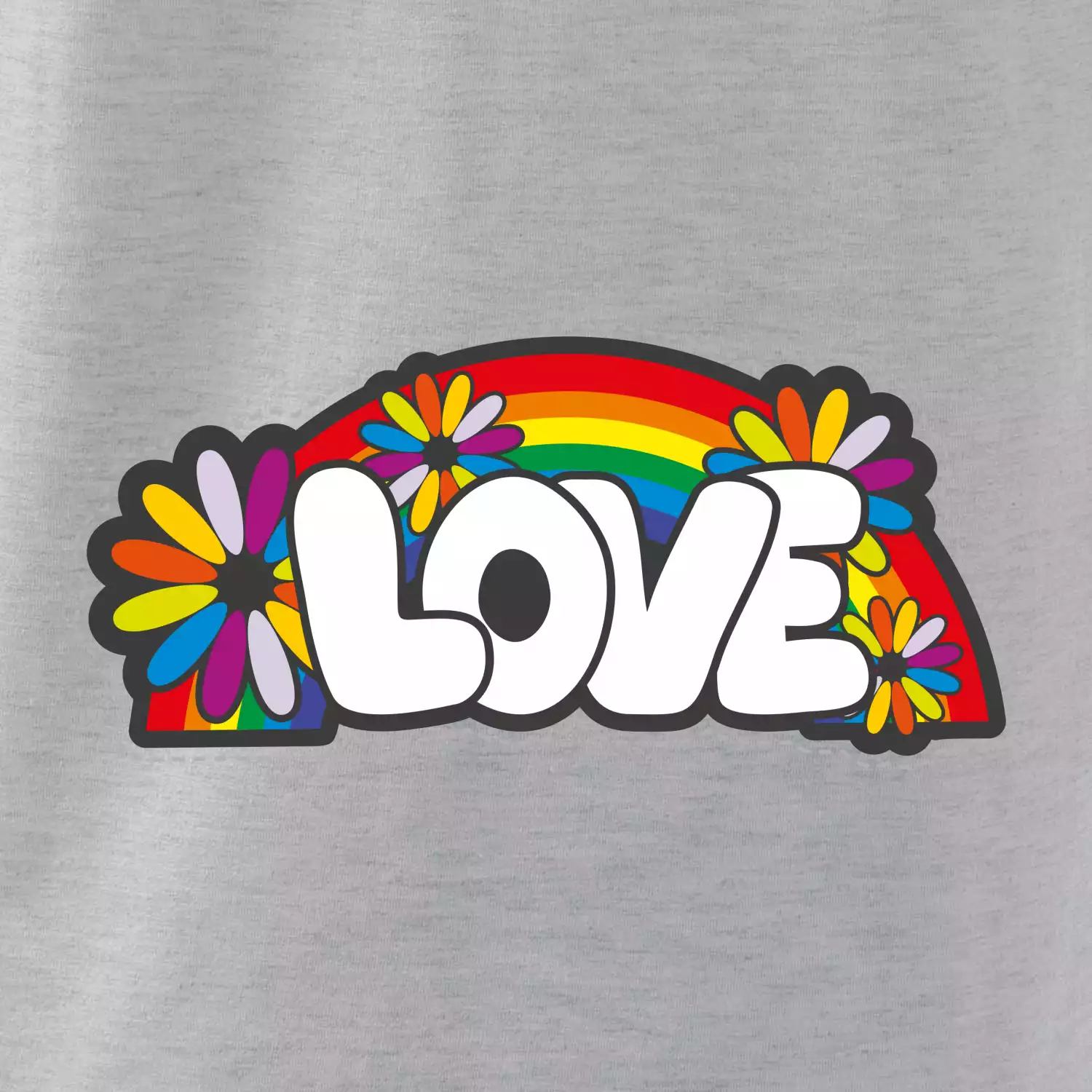 Love s duhou v pozadí