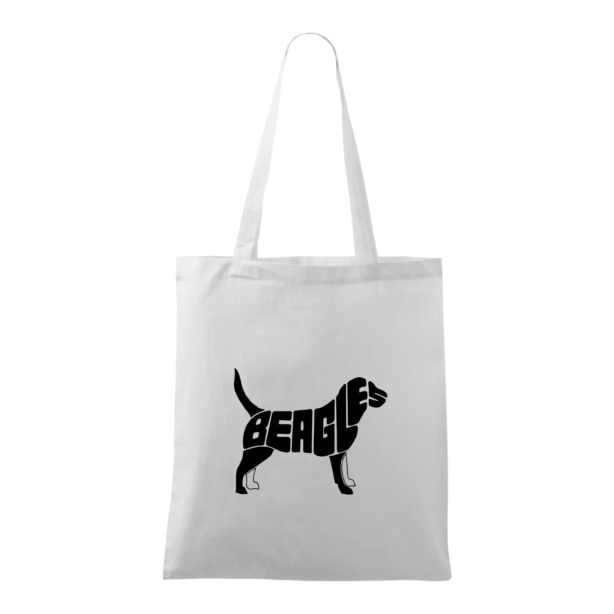 Bígl na tričku - Bígl - nápis v tele - Taška bavlnená