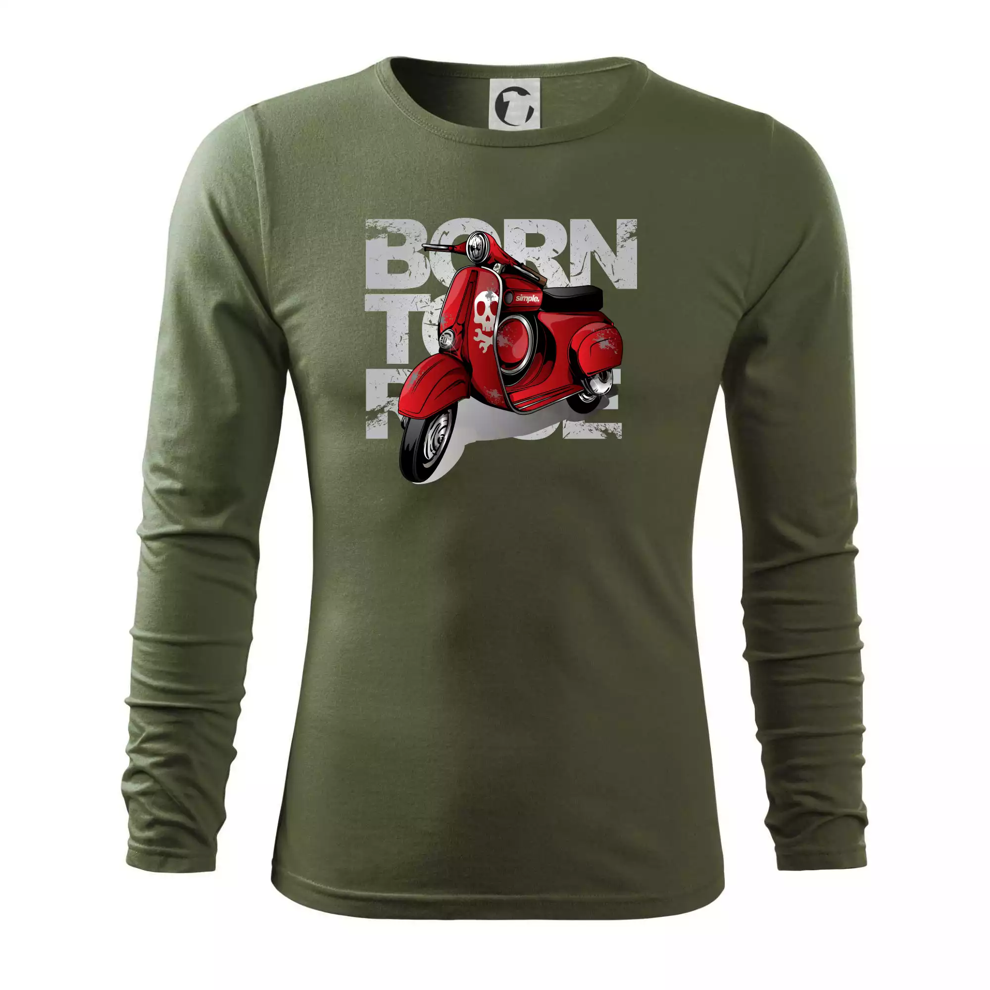 Scooter born to ride red