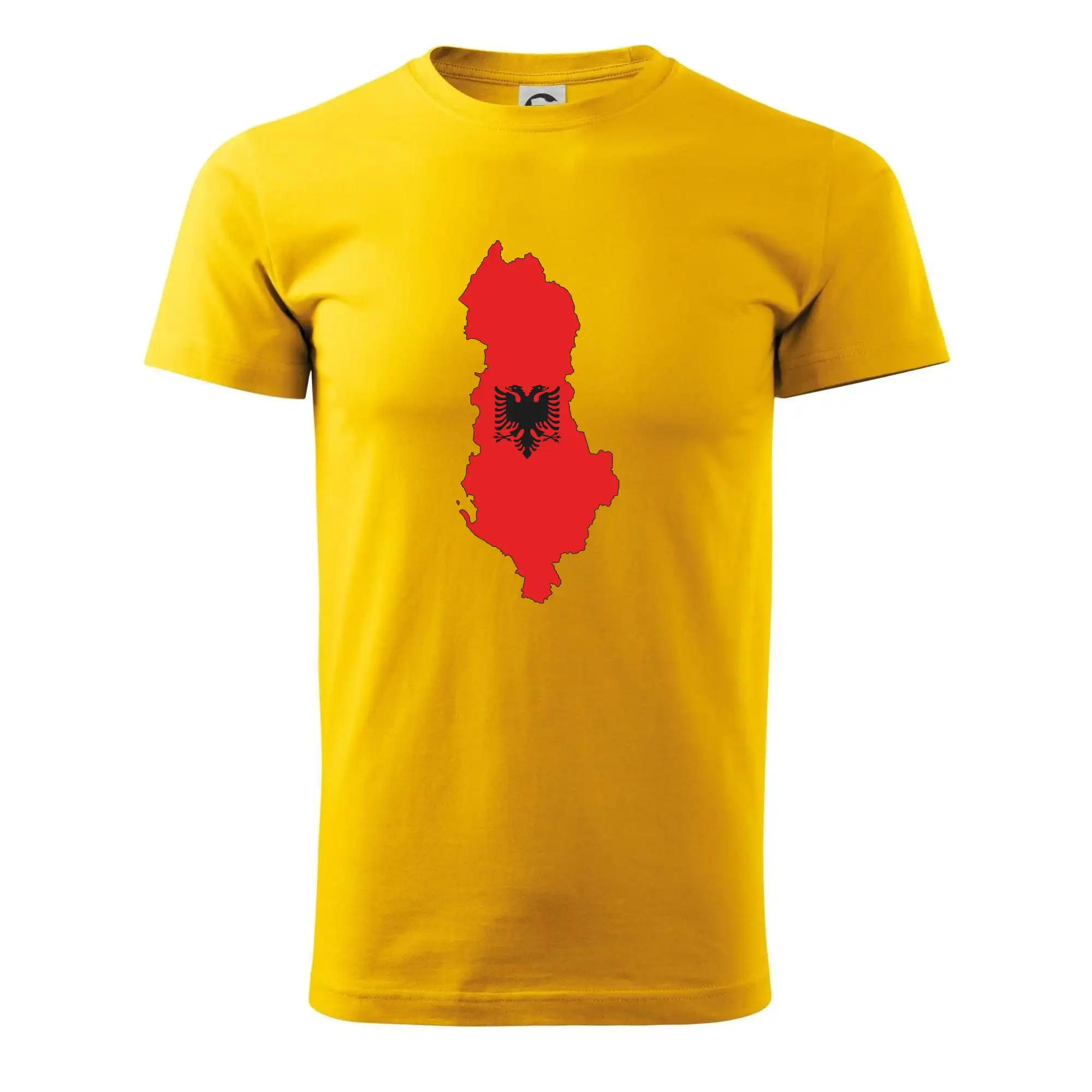 Albánie mapa a znak