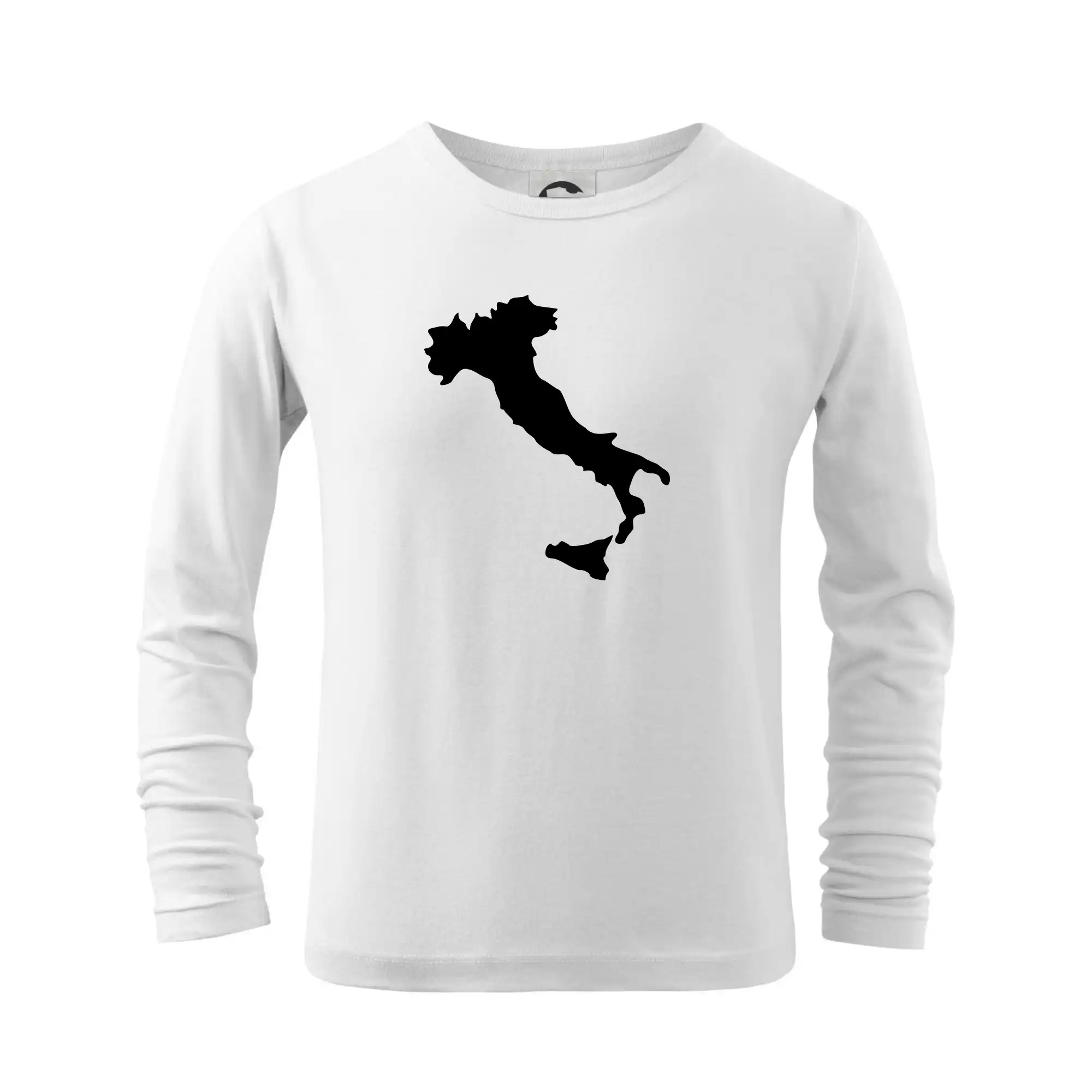 Tričká Taliansko - Taliansko obrys - Tričko detské Long Sleeve