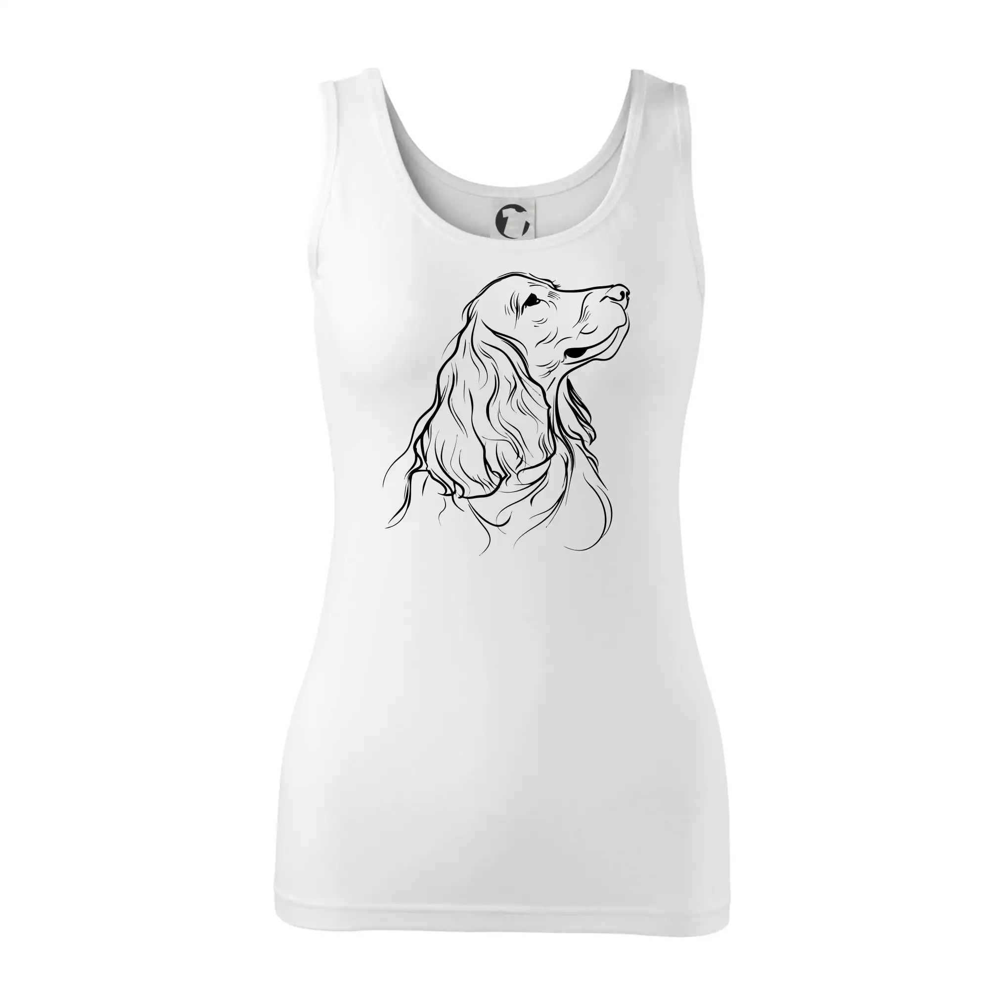 Anglický kokršpaněl černá kresba