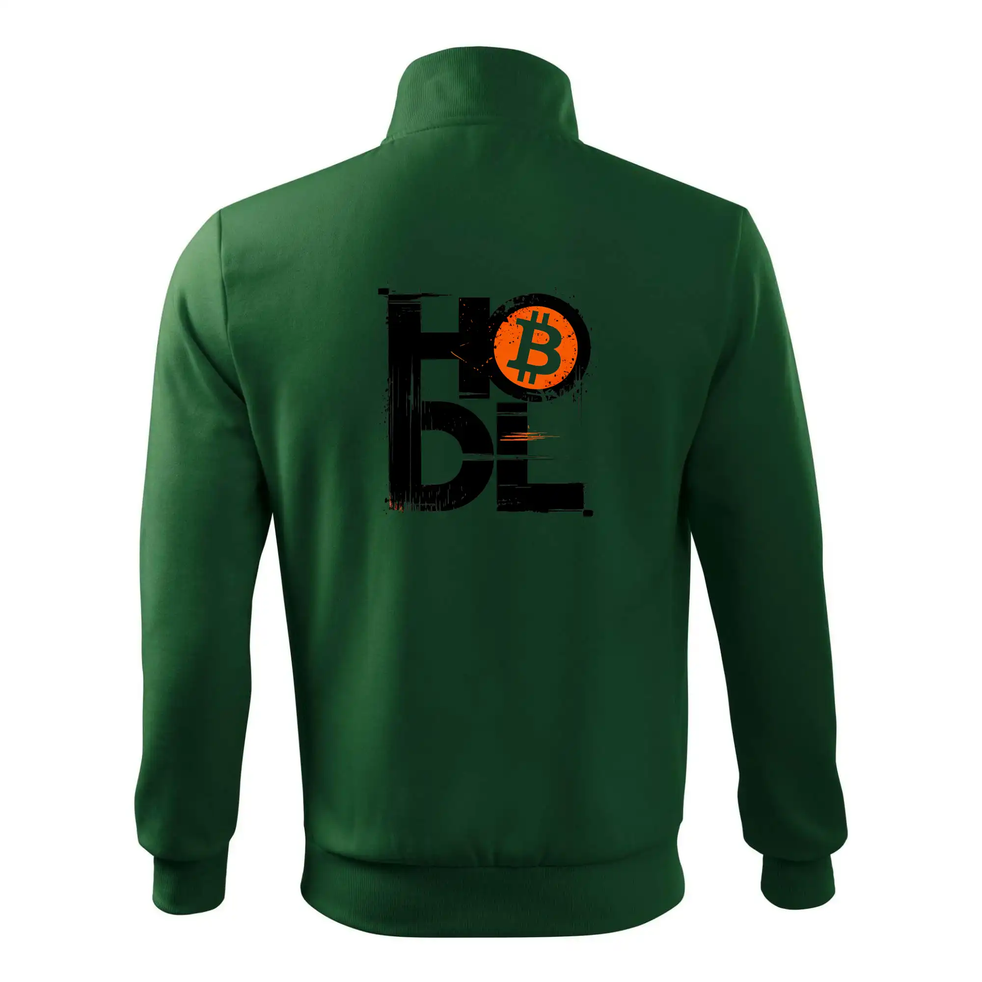 Hodl velký nápis a logo BTC