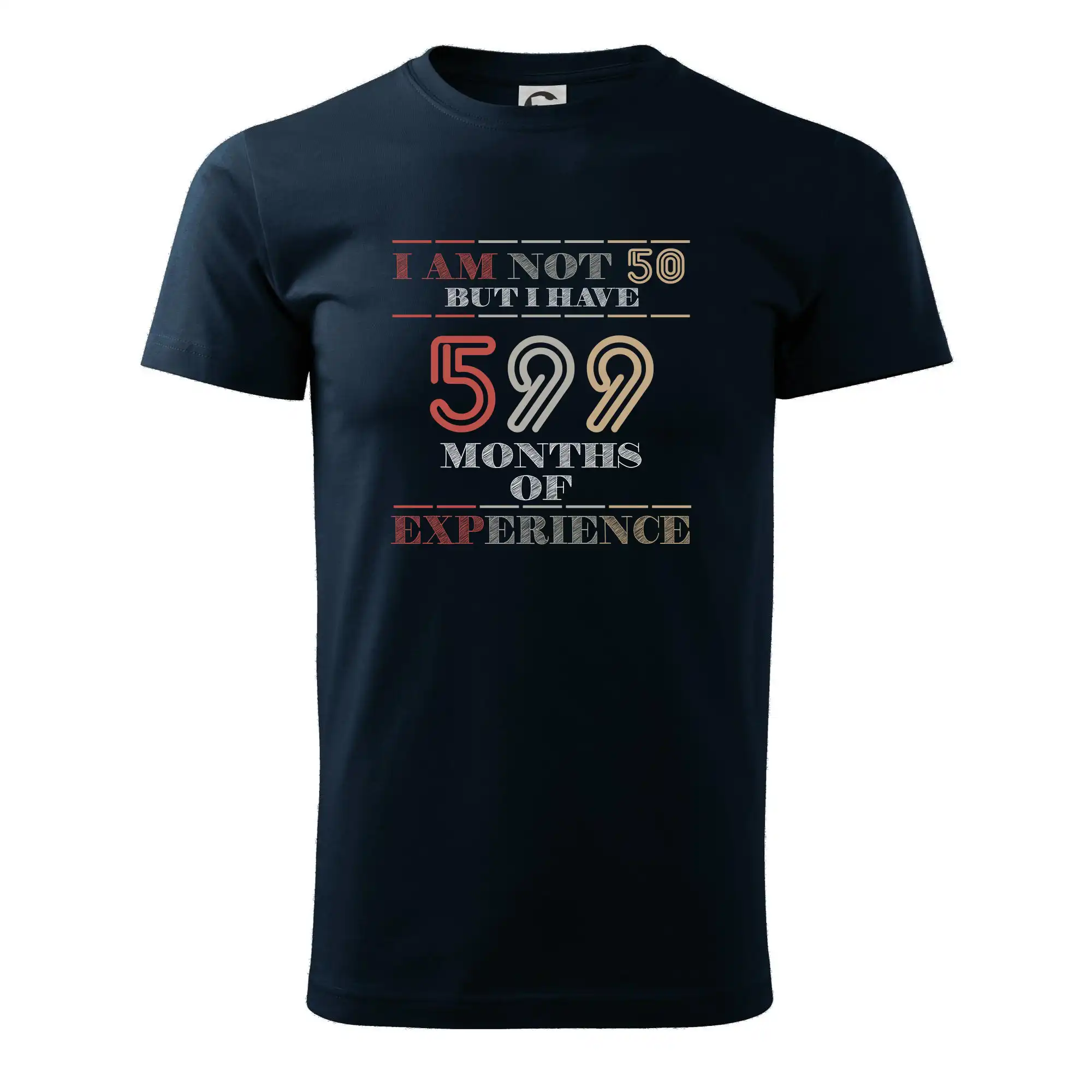 Tričká k narodeninám - 50 years 599 months of experience - Klasické pánske tričko vyššej gramáže