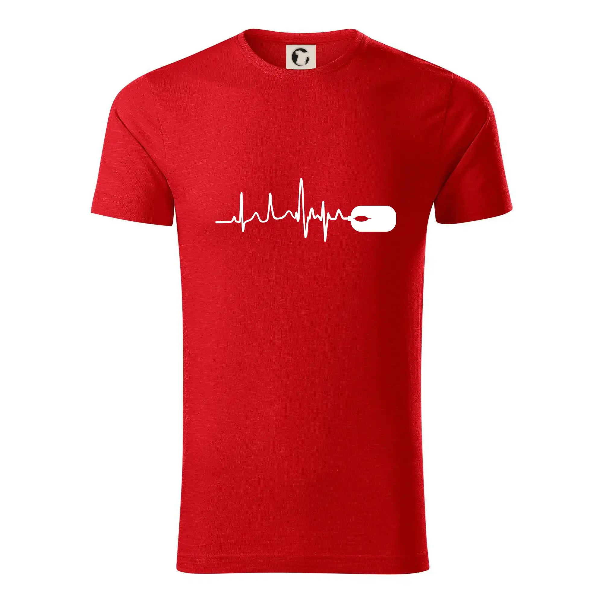 Tričká pre ajťákov - EKG myš - Tričko z organickej bavlny