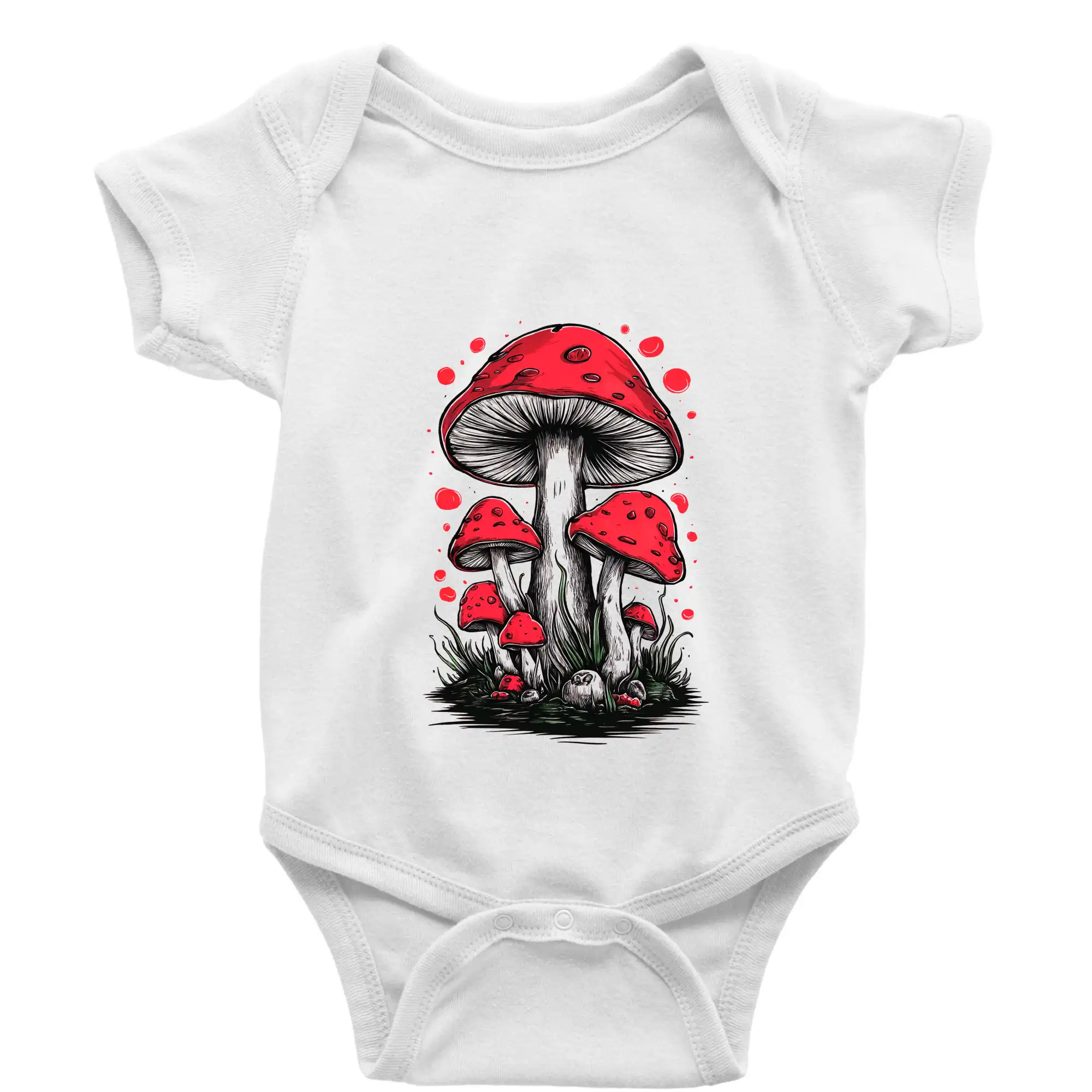 Tričká s motívmi ktoré frčia na internete - Goblincore Cottagecore Mushrooms - Body dojčenské s krátkym rukávom