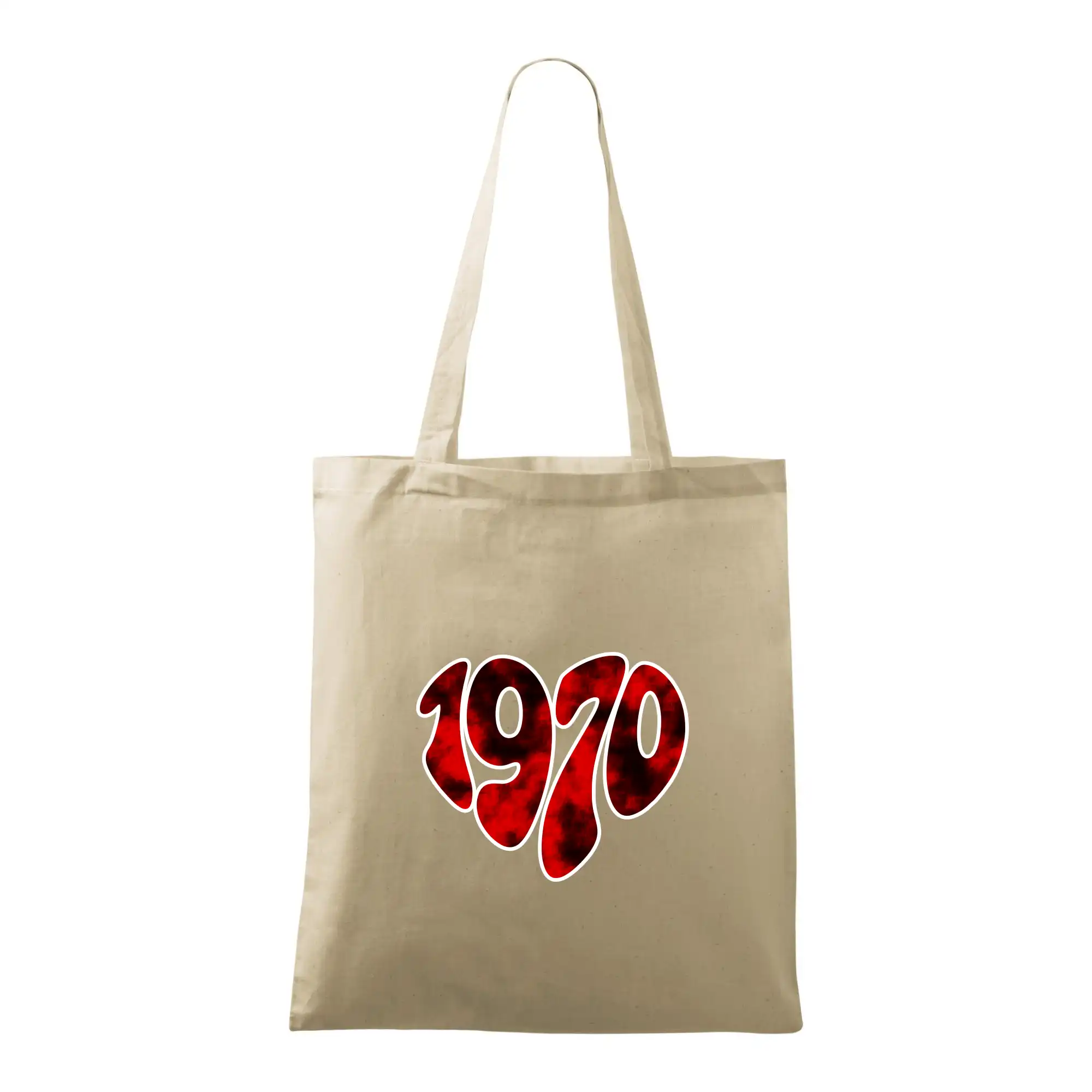 Trička s ročníkom 1970 - 1970 v srdci - Taška bavlnená