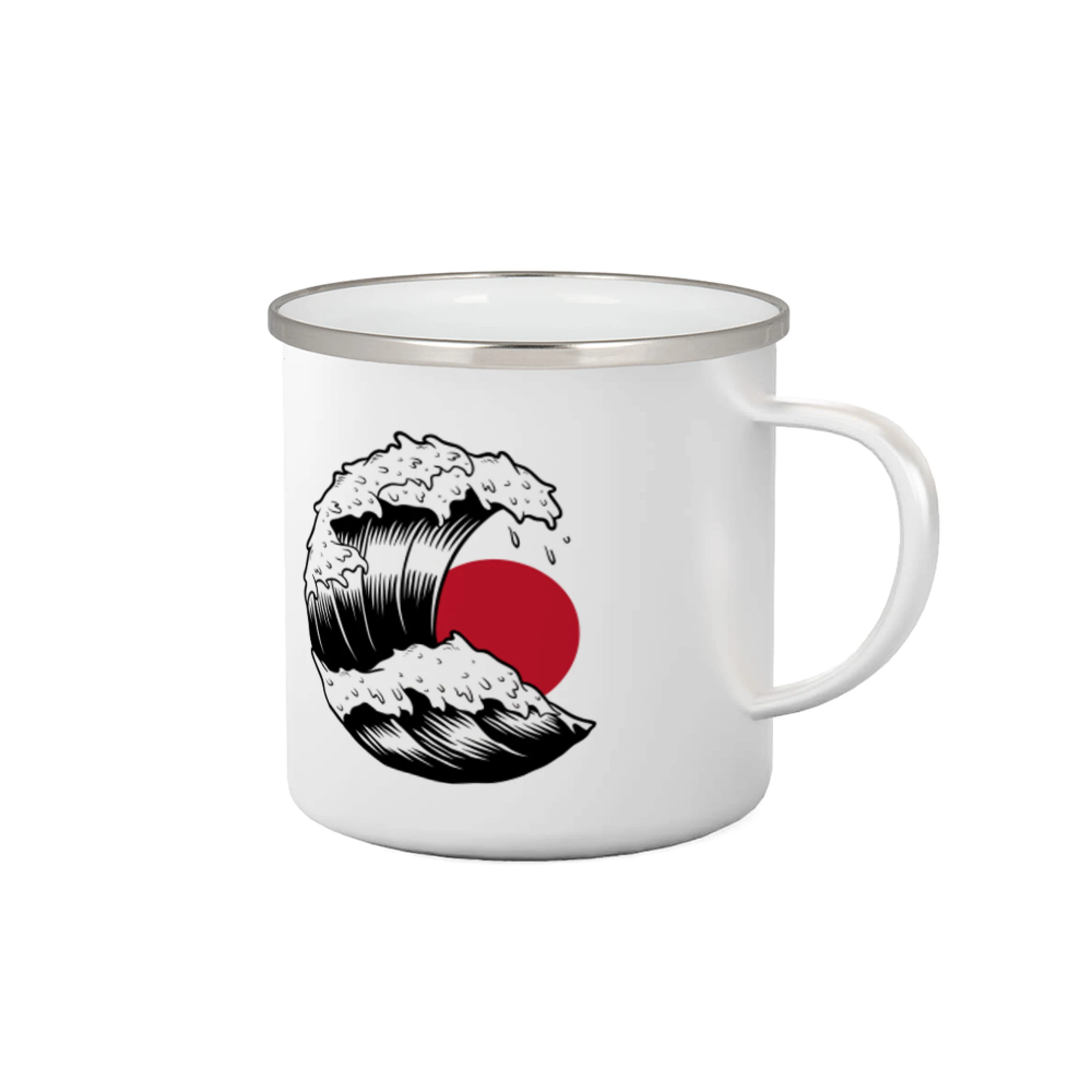 Tričká s japonskou tematikou - Japan culture - vlna - Plecháčik