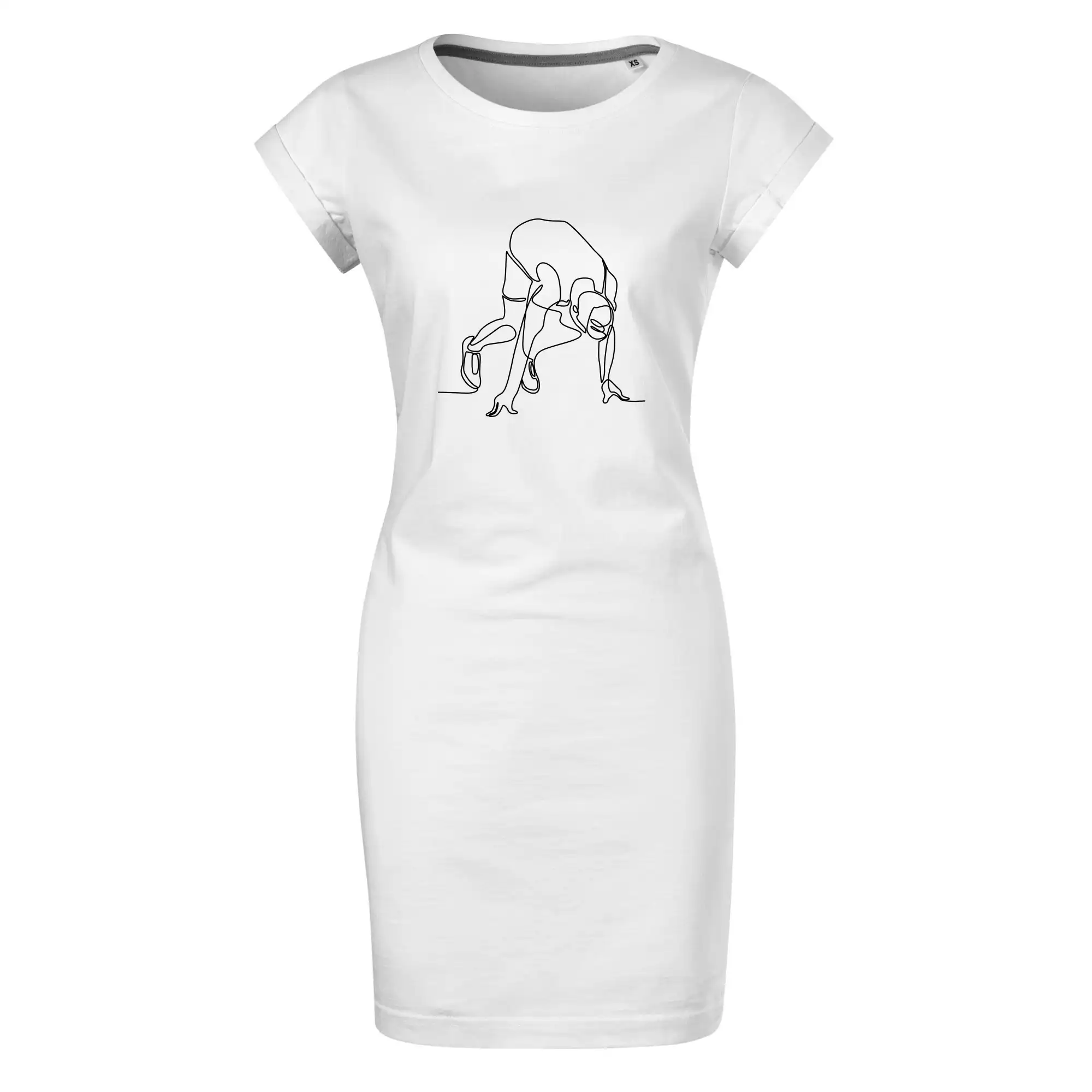 Běžec na startu jedním tahem