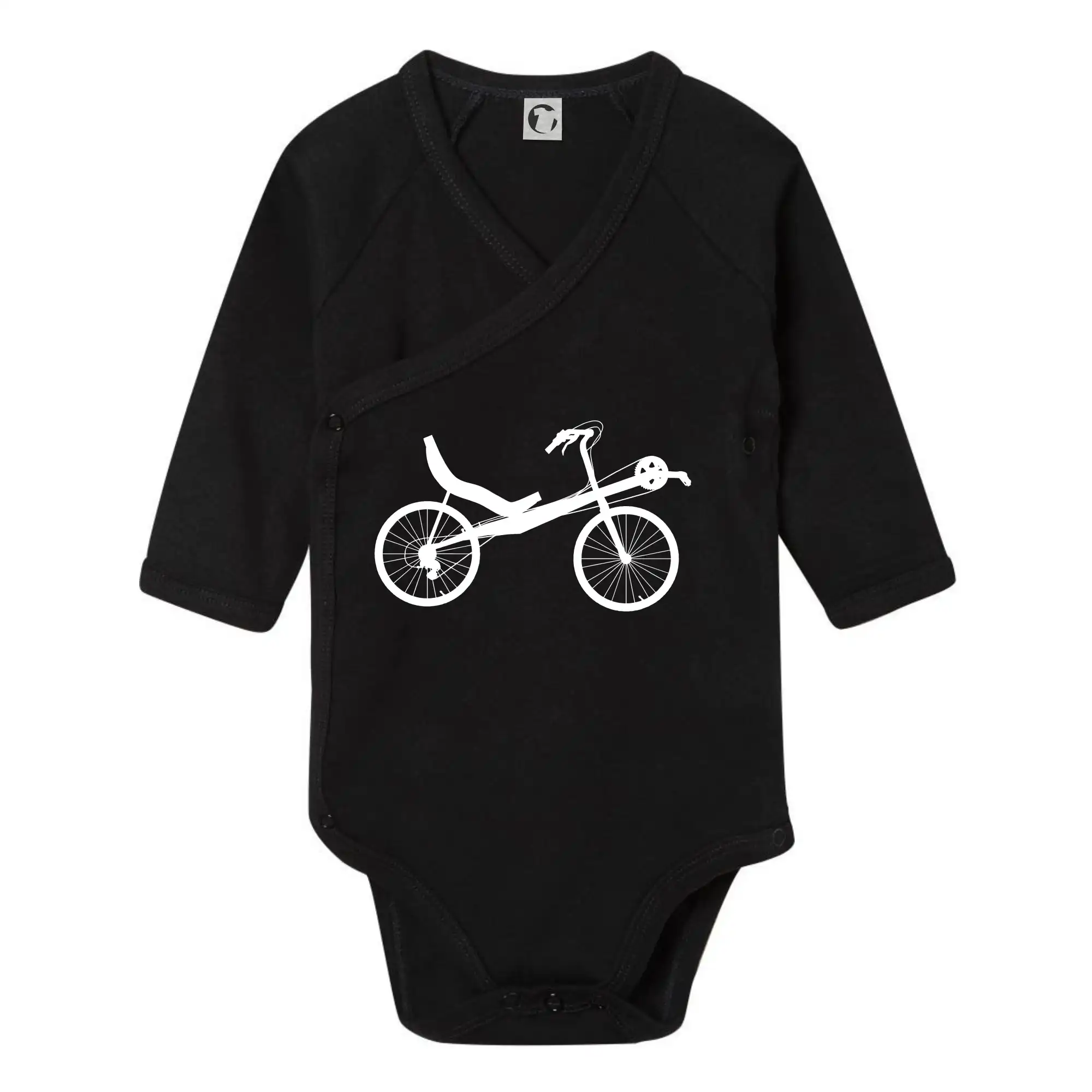 Tričko ako darček pre cyklistu - Lehárko na cestách - samotné - Body zavinovacie s dlhým rukávom