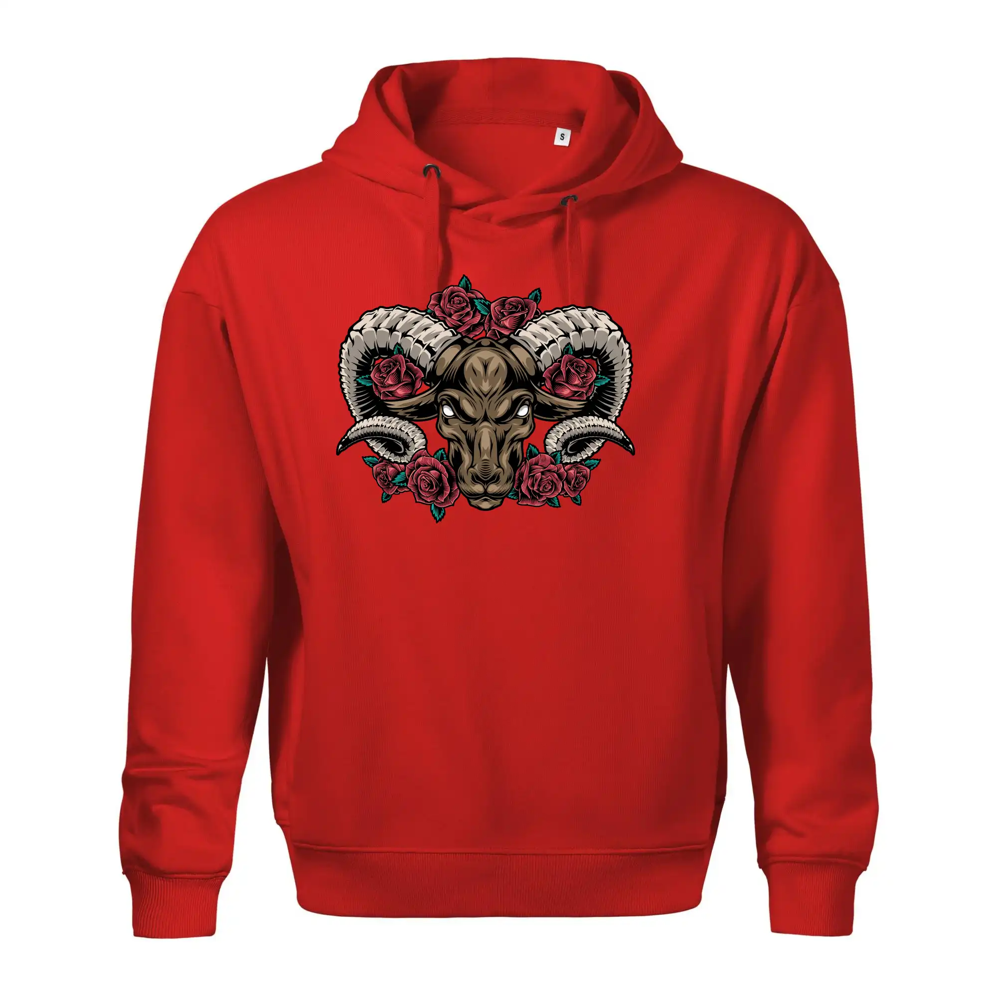 Hlava berana s růžemi