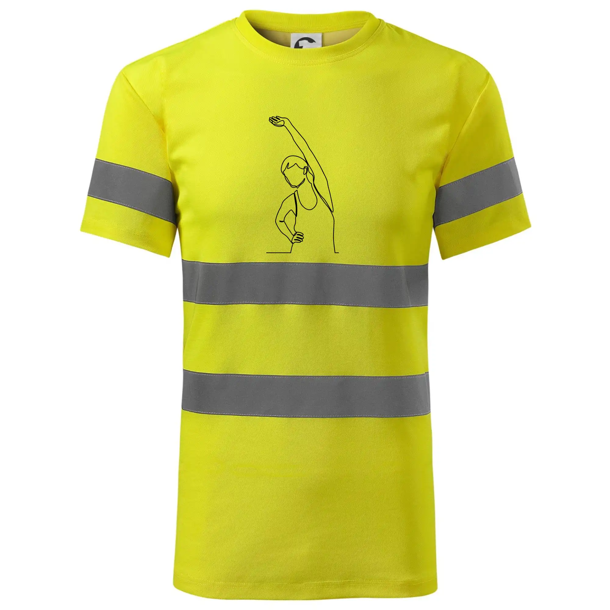 Protahující se žena jedním tahem