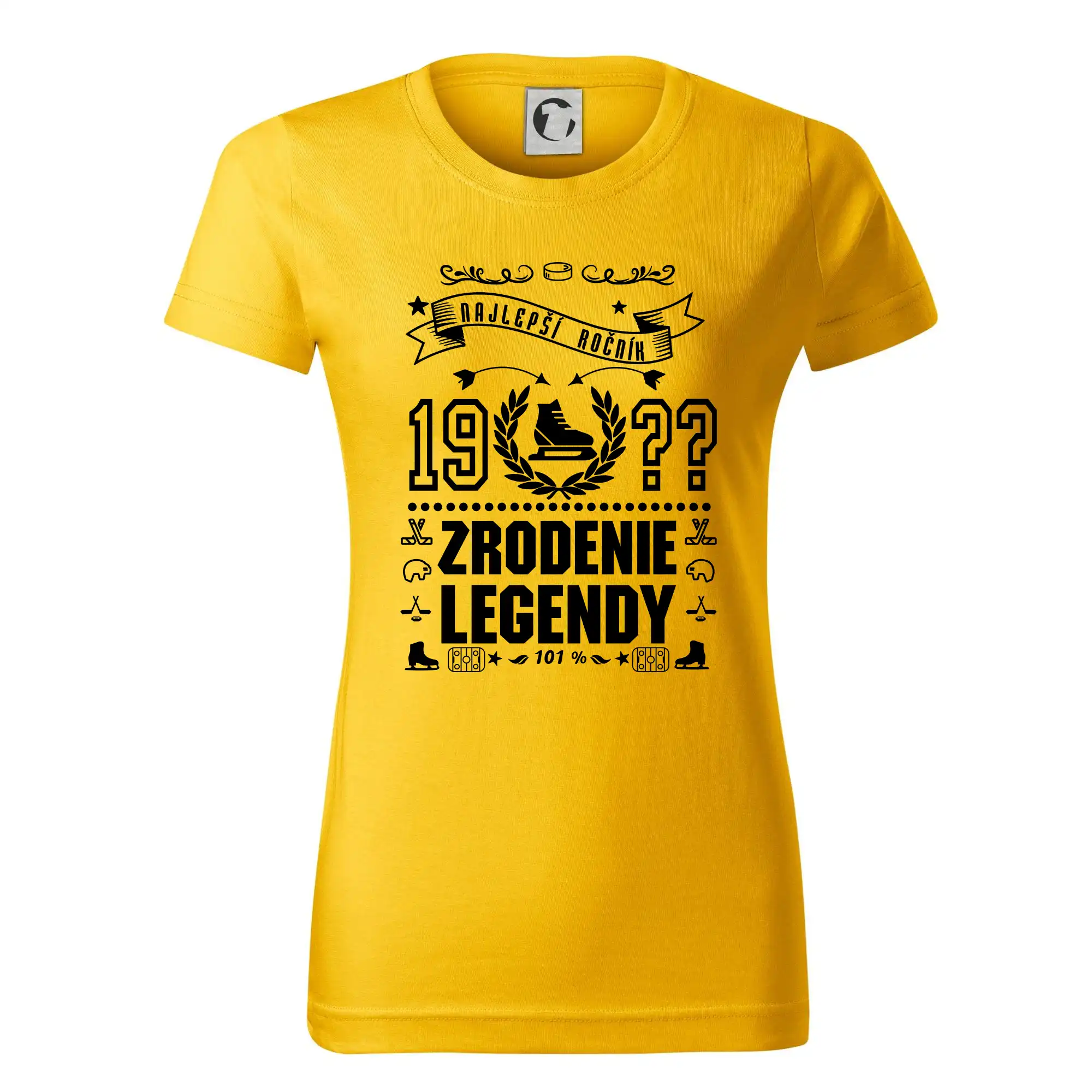Trička Zrodenie legendy - Zrodenie legendy pre hokejistu - Dámske tričko basic - ľahko voľnejšie a dlhšie