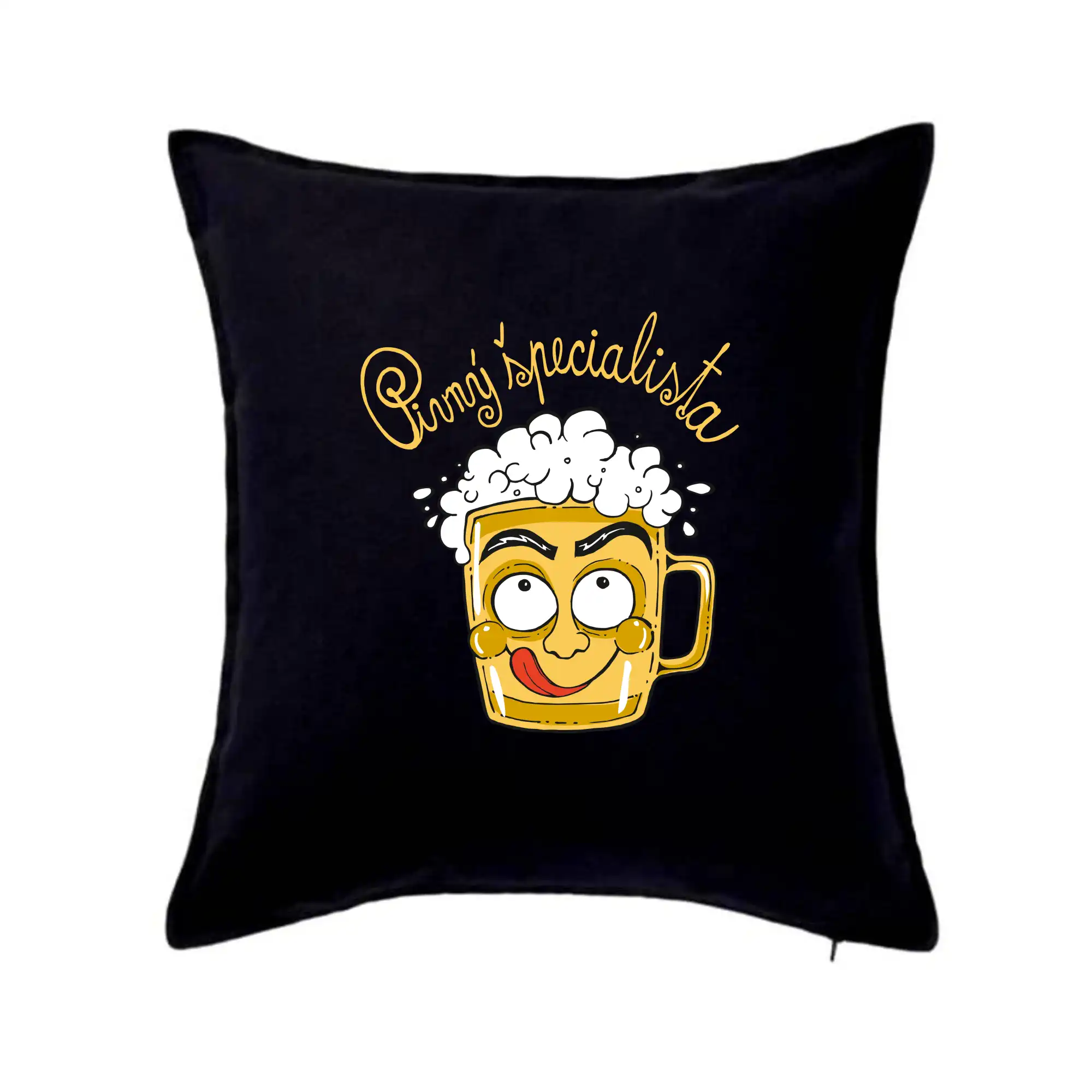 Vtipná tričká pre pivárov - Pivný špecialista (Pecka design) - Vankúš 50x50