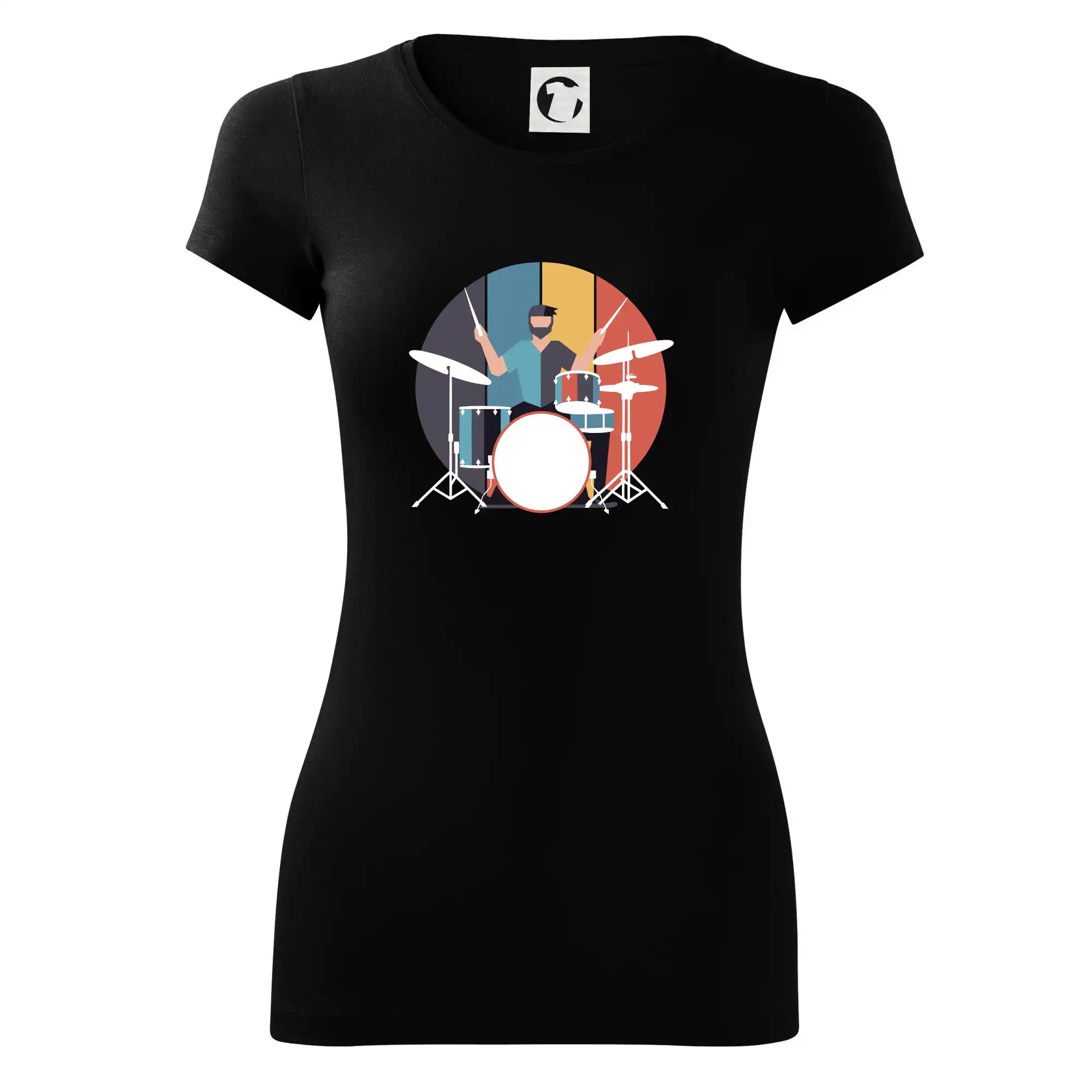Geometric drummer - Dámske tričko Glance - Priliehavejší strih