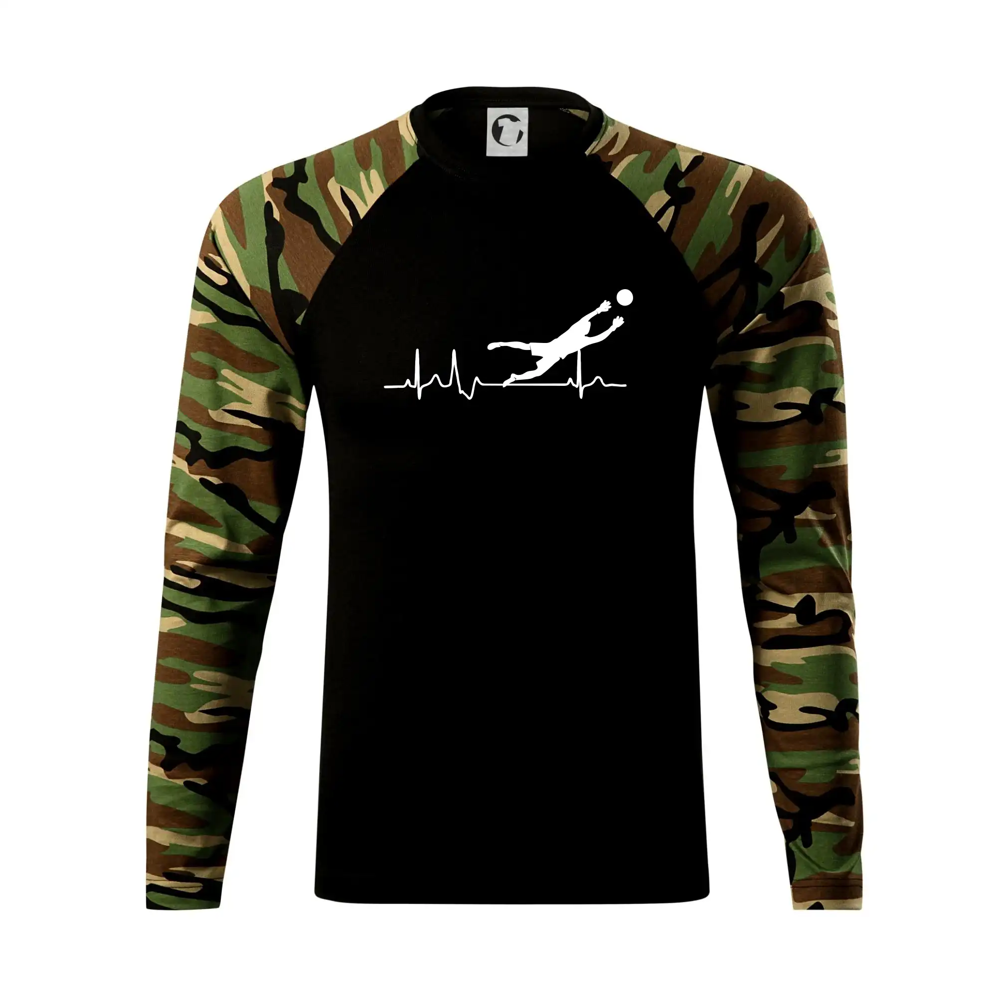 Tričká pre futbalistov - Ekg futbal brankár - Camouflage LS