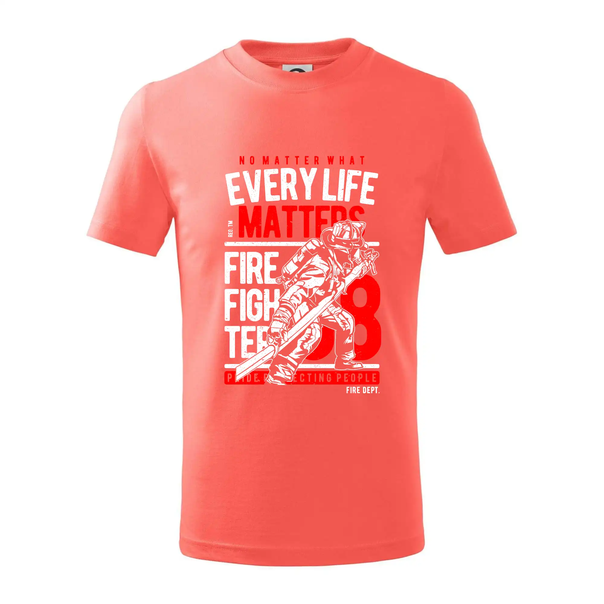 Originálne tričká pre hasičov - Every Life Matters - Tričko detské bavlnené