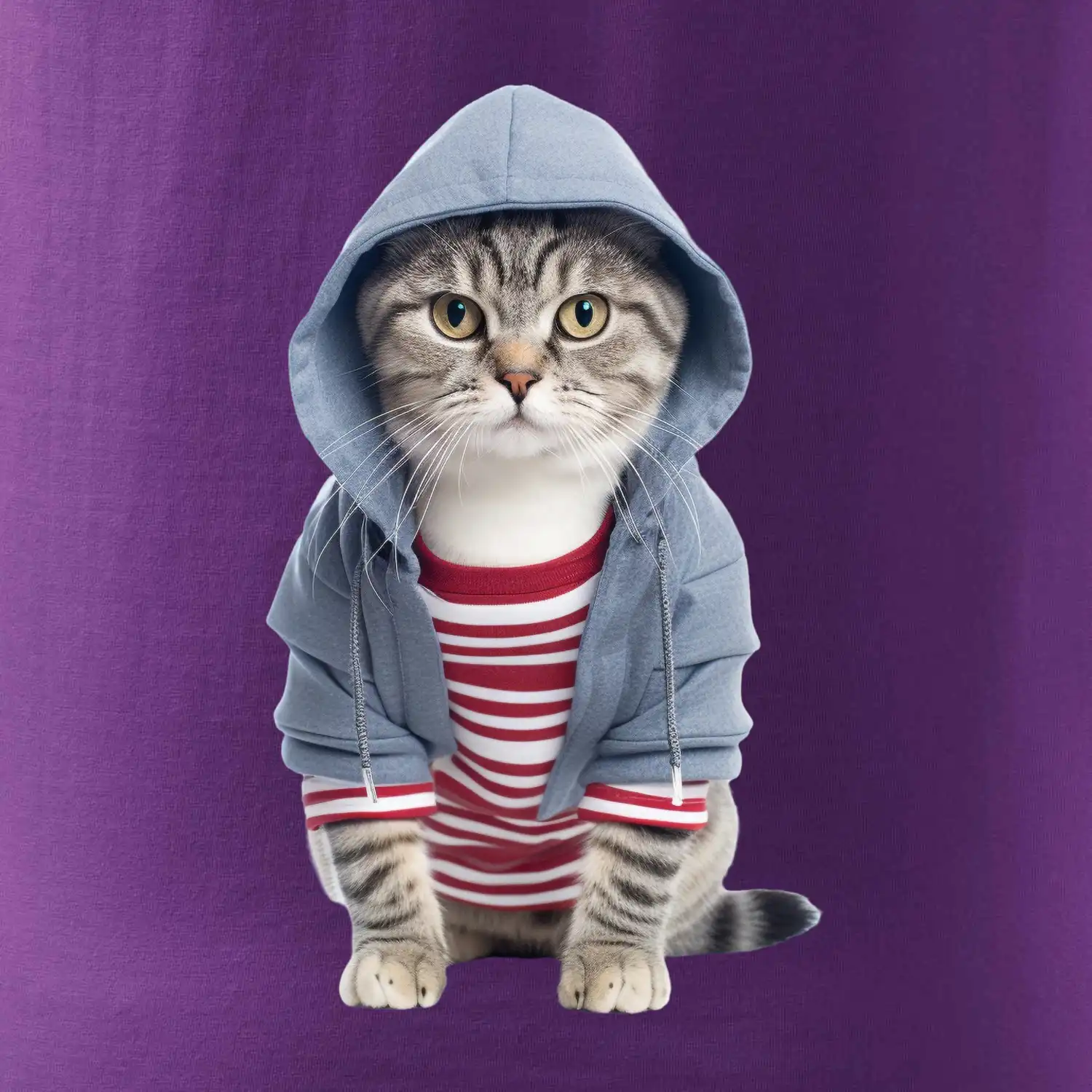 Kočka v pruhovaném triku