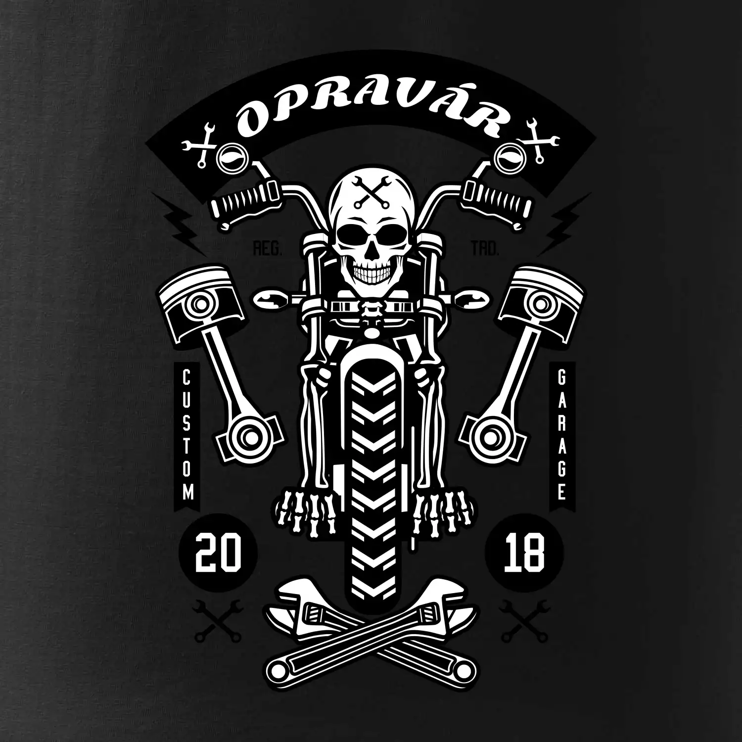 Motorkár  lebka opravár