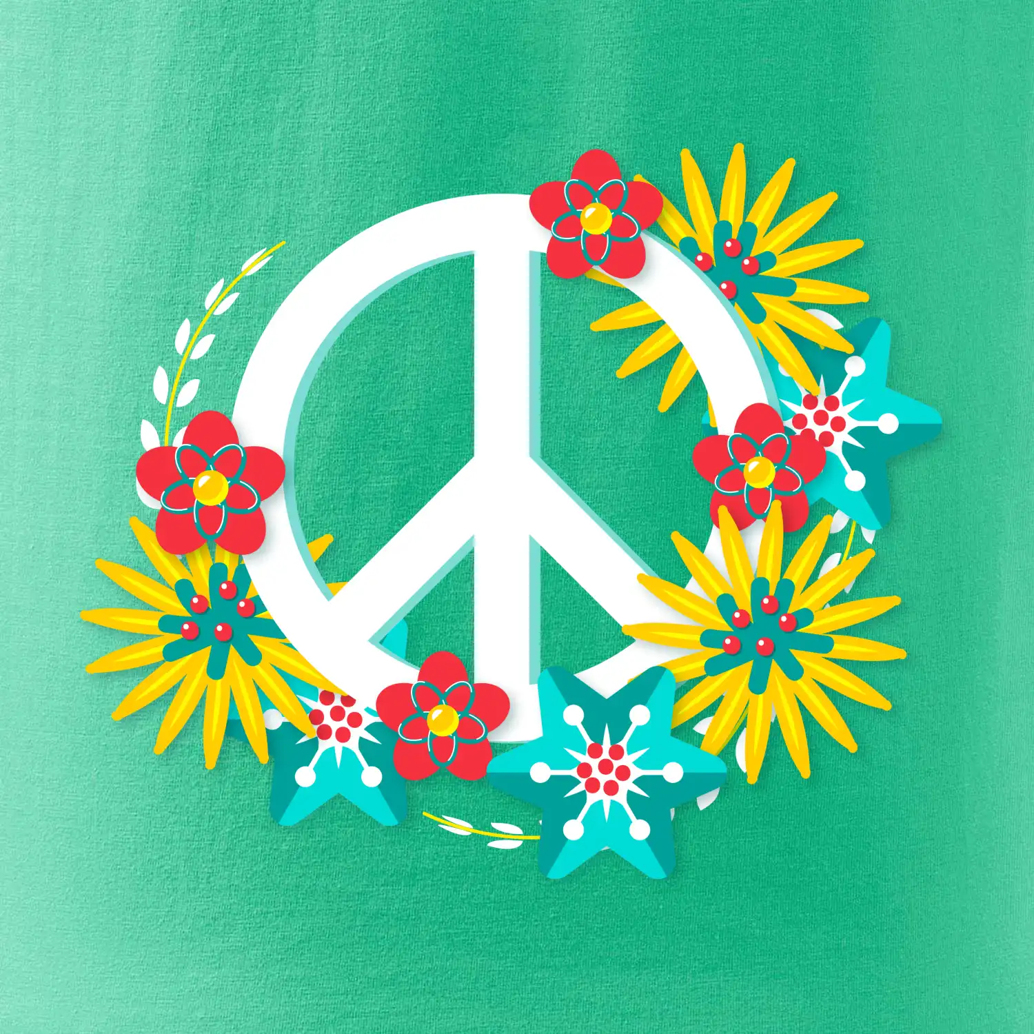Peace symbol abstraktní