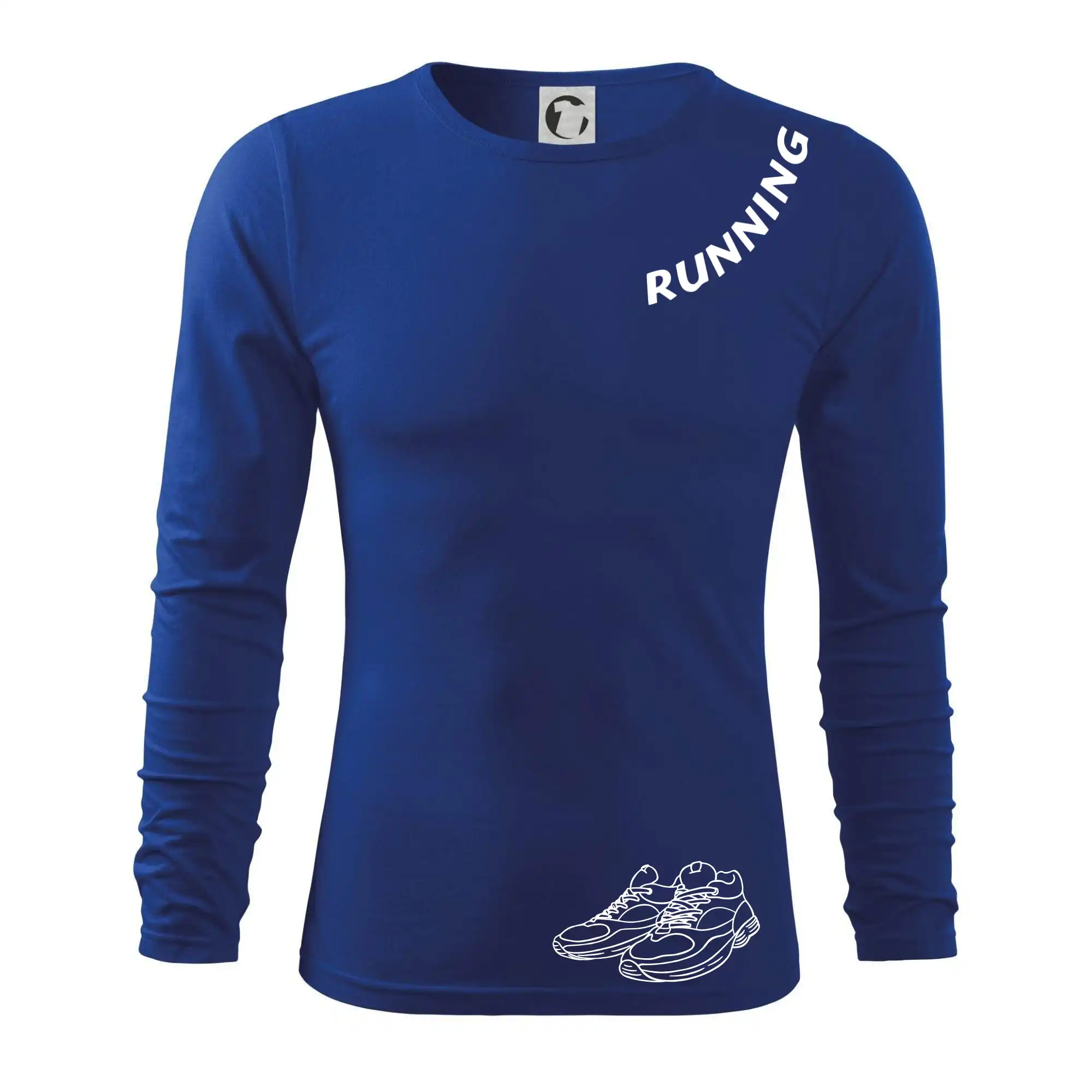 Running nápis šikmo