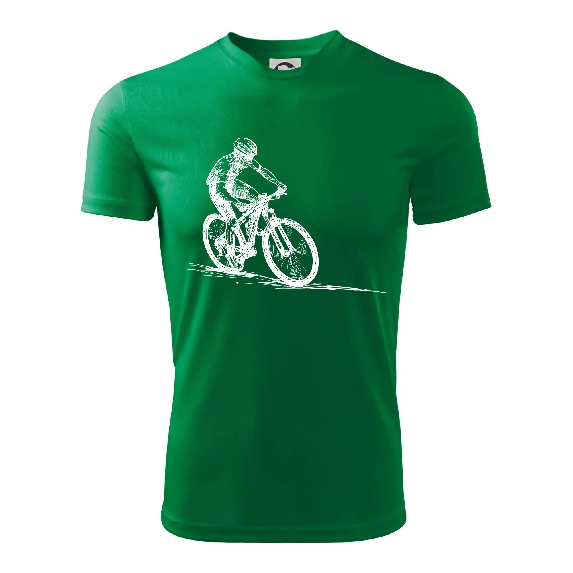 MTB kreslený cyklista