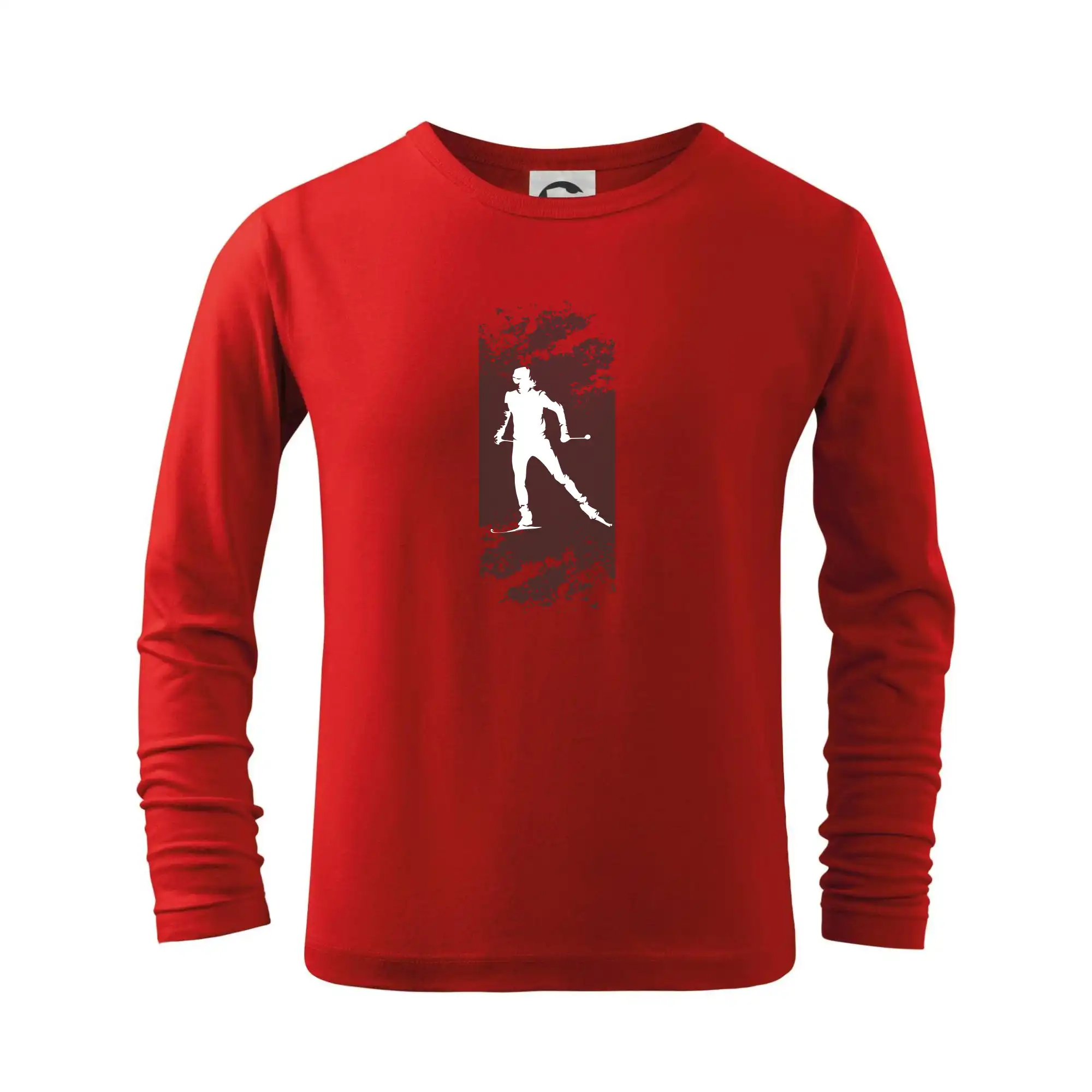 Lyže a Snowboard - Bežkár splash - Tričko detské Long Sleeve